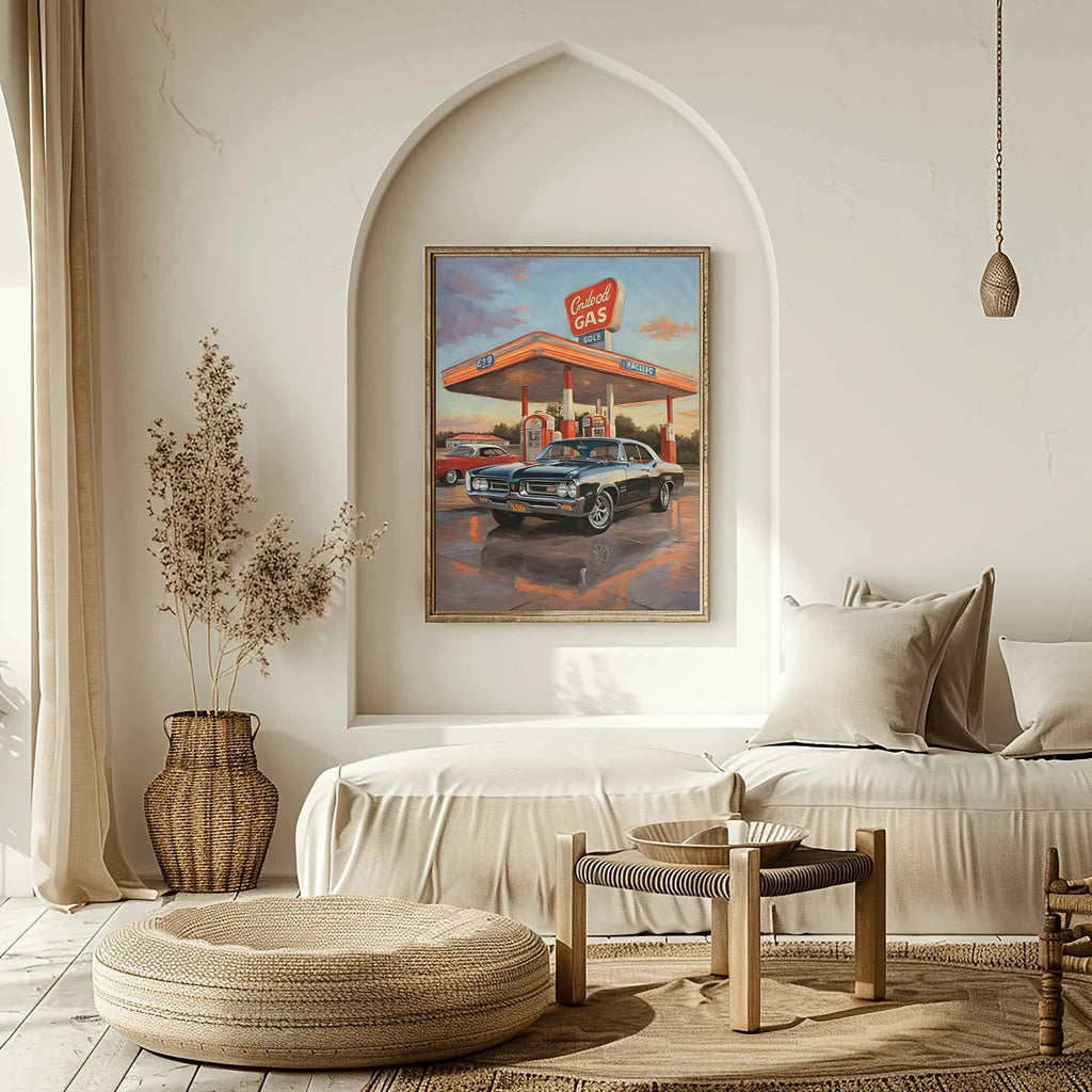 1964 GTO Muscle Pioneer - Gas Station Edition | Poster Canvas