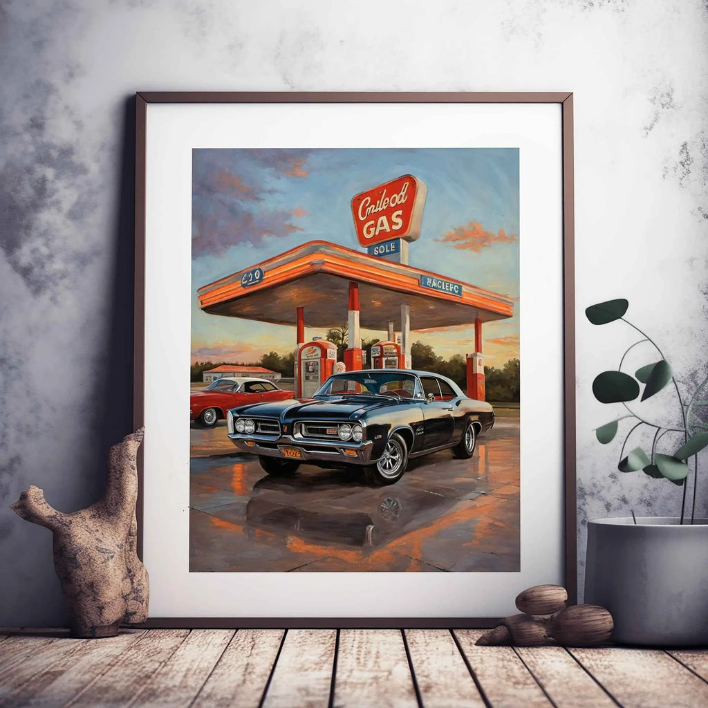 1964 GTO Muscle Pioneer - Gas Station Edition | Poster Canvas