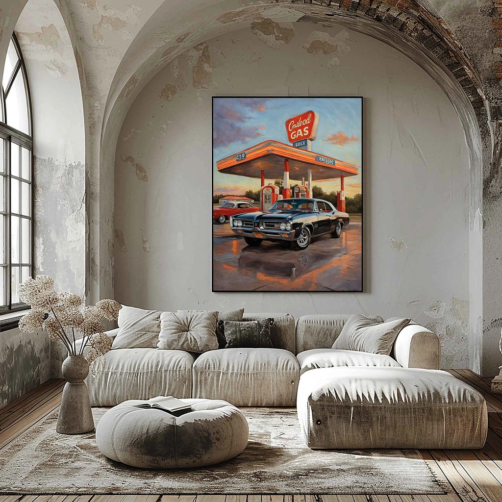 1964 GTO Muscle Pioneer - Gas Station Edition | Poster Canvas