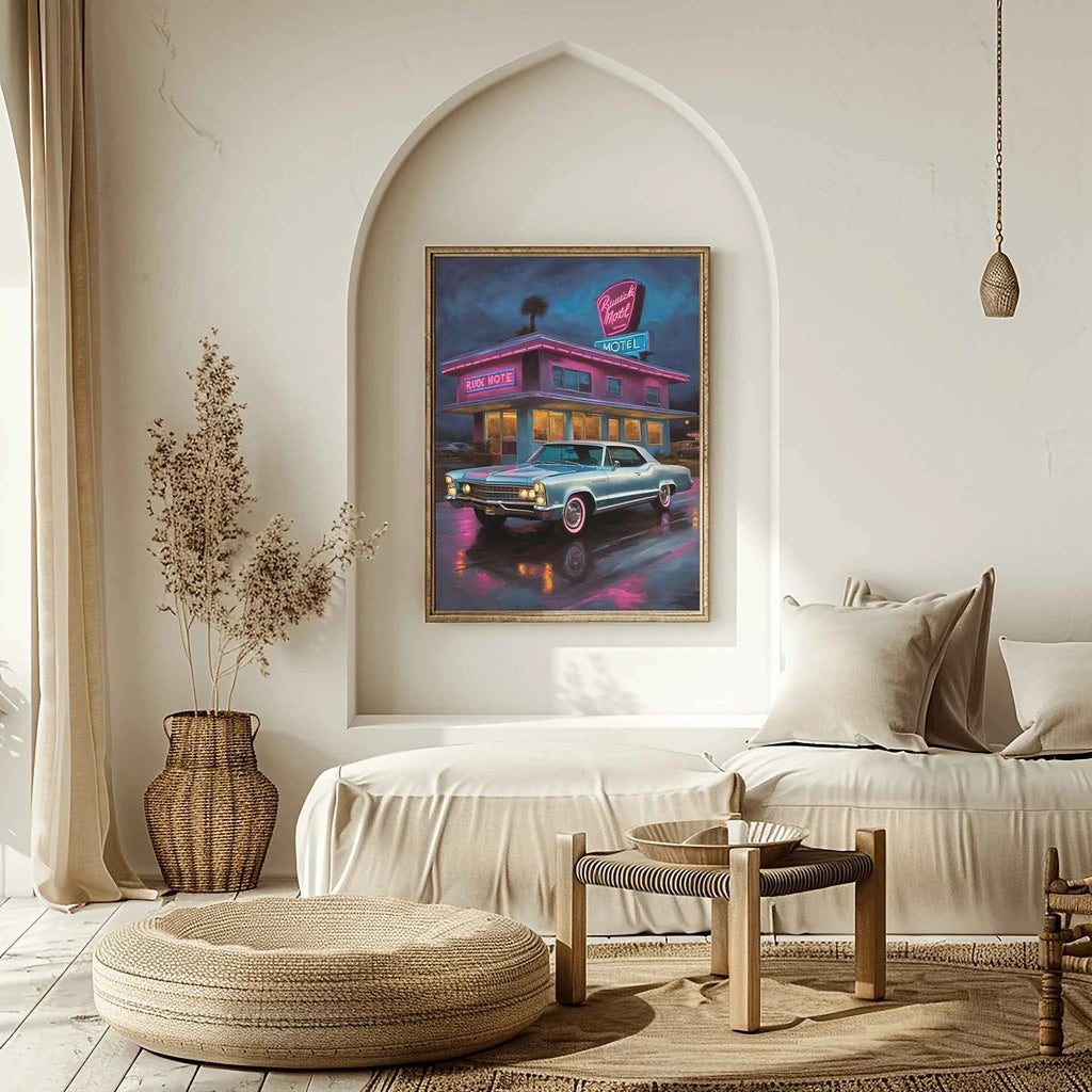 1965 Riviera Gran Sport - Neon Motel Edition | Poster Canvas