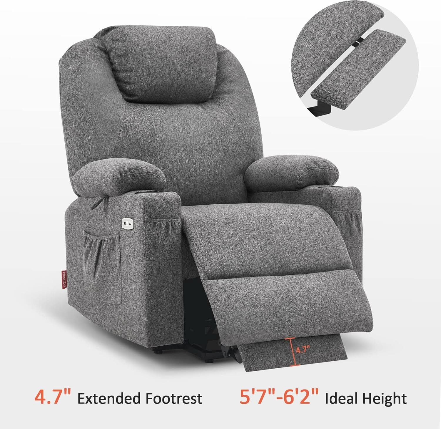 Power Lift Recliner Chair Large Size Massage For Living Room