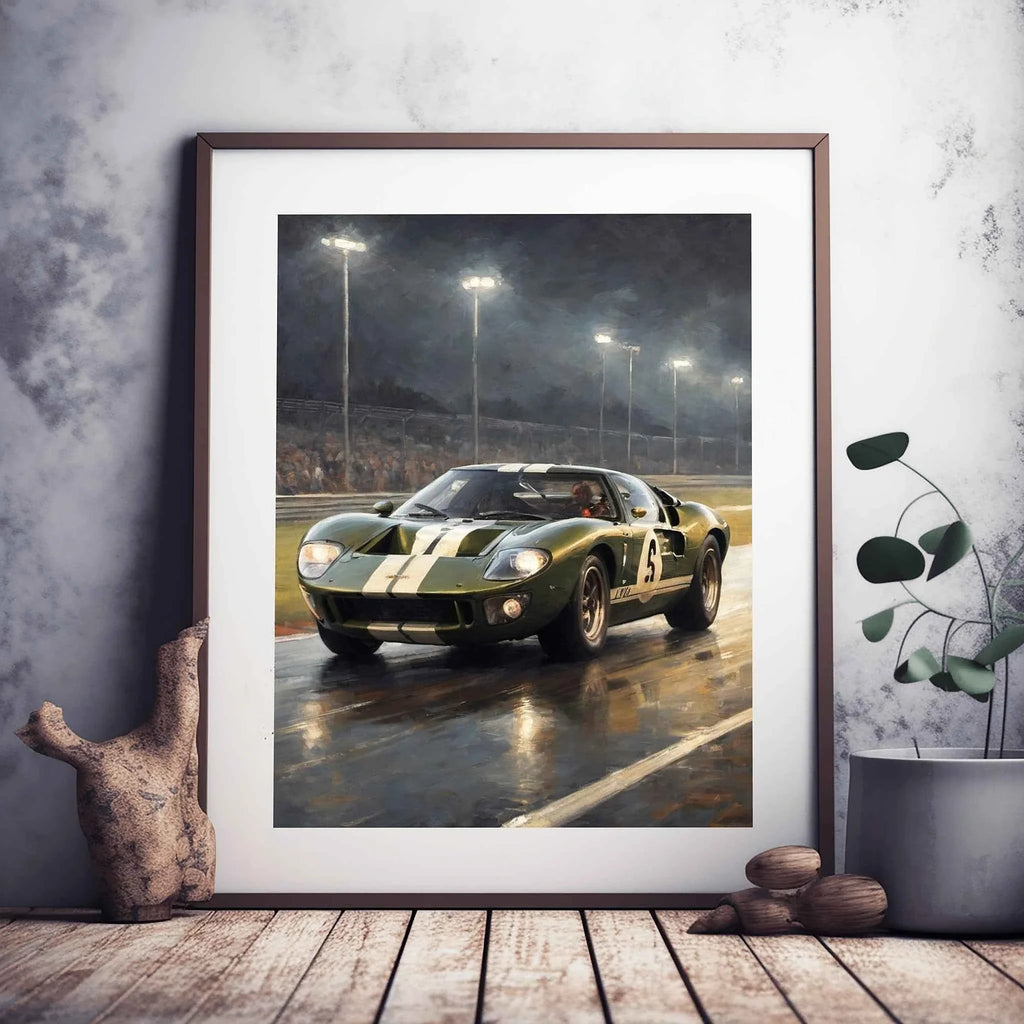 1966 Le Mans Victor - Night Edition | Poster Canvas