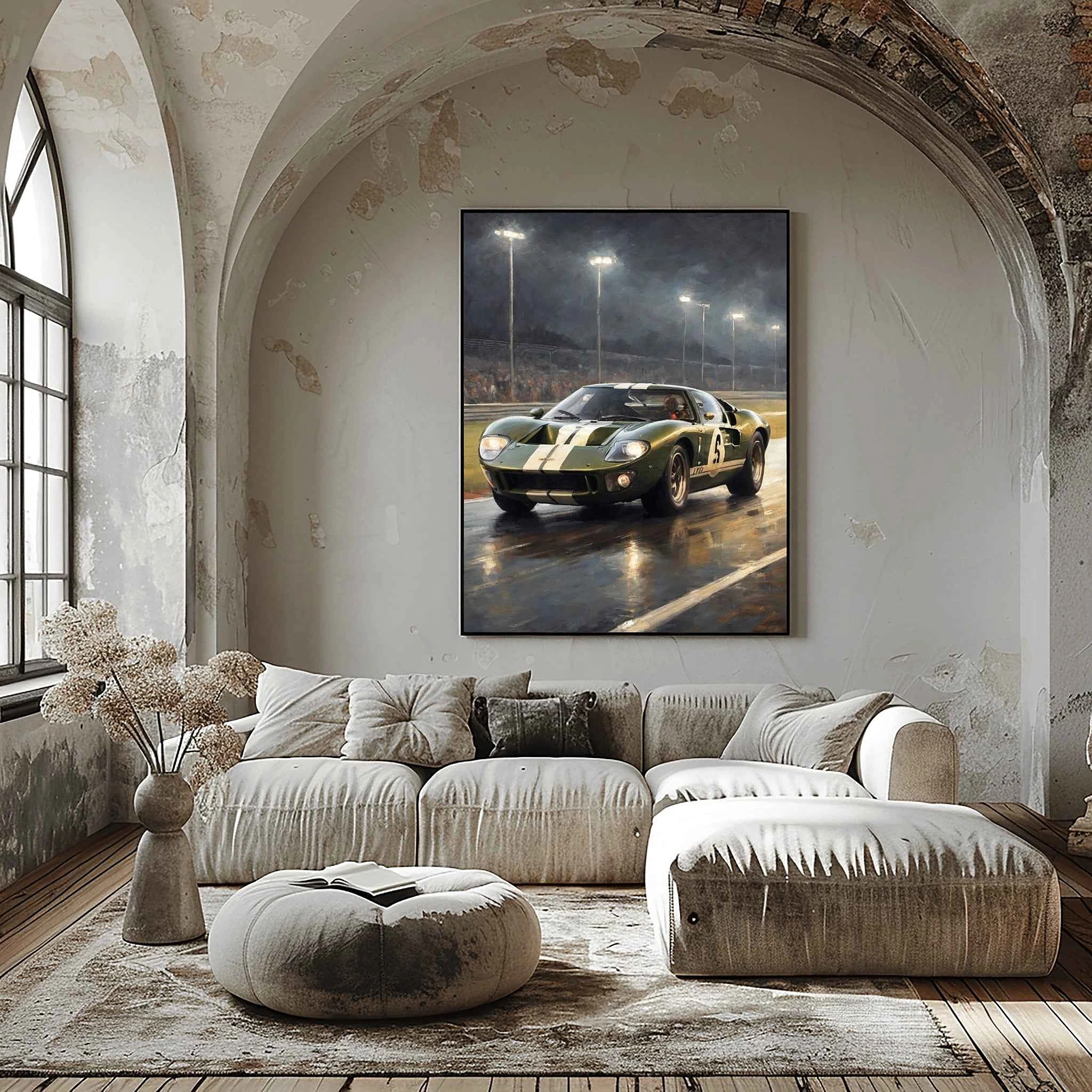 1966 Le Mans Victor - Night Edition | Poster Canvas
