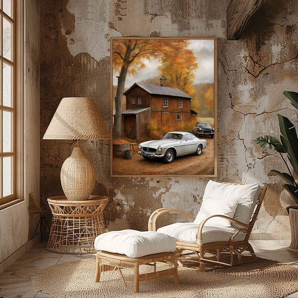 1966 Swedish GT Icon - Old Garage Edition | Poster Canvas