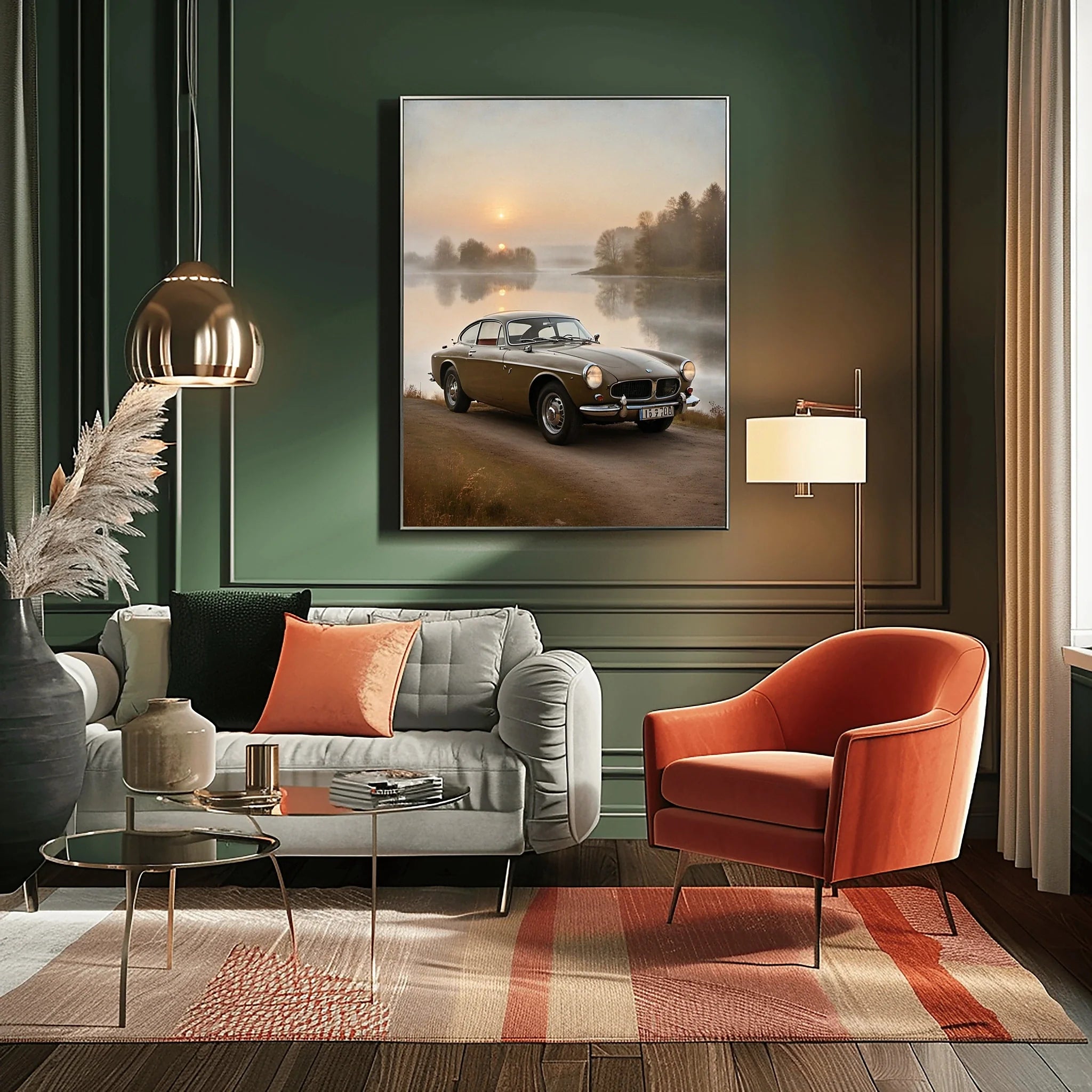 1966 Swedish GT Icon - Lakeside Edition | Poster Canvas