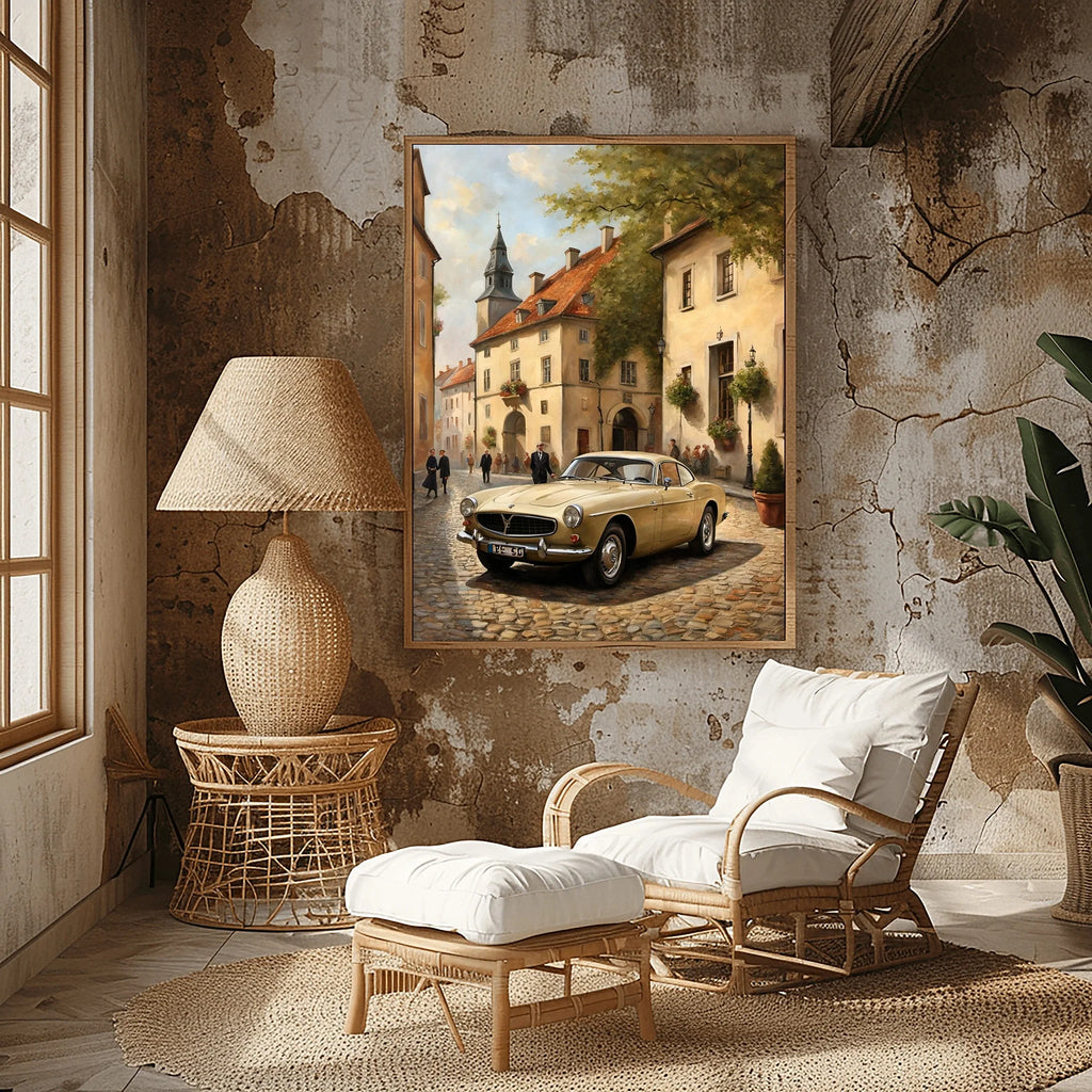 1966 Swedish GT Icon - Old Town Edition | Poster Canvas