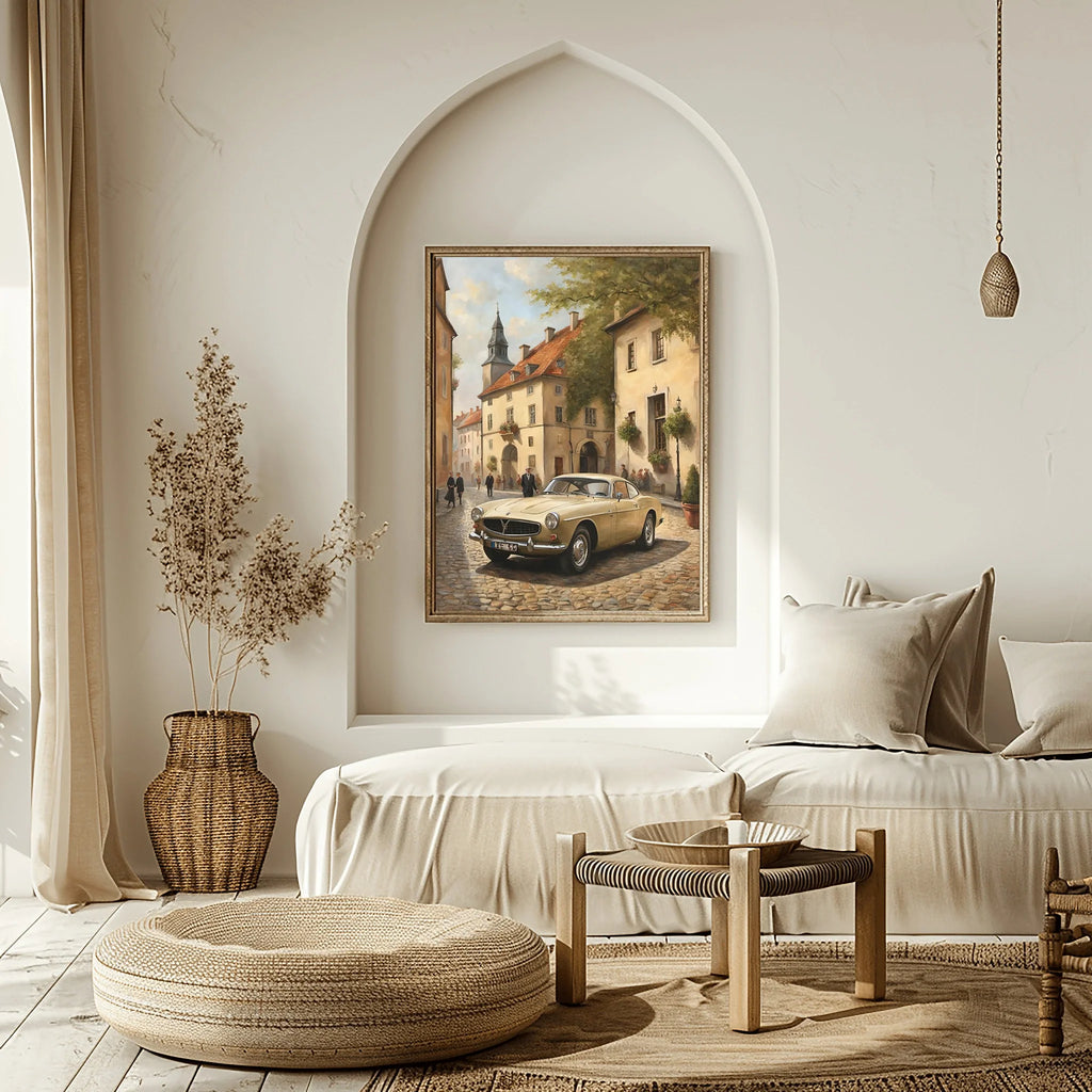 1966 Swedish GT Icon - Old Town Edition | Poster Canvas