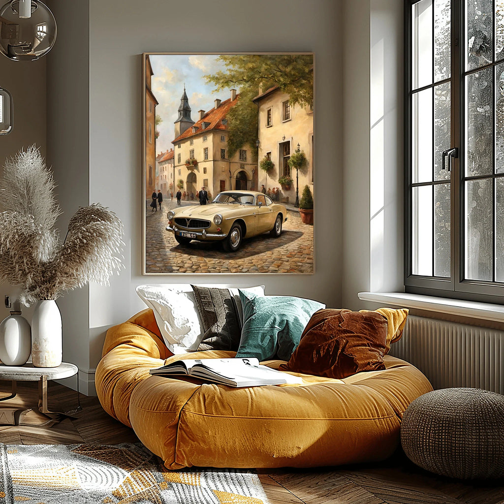 1966 Swedish GT Icon - Old Town Edition | Poster Canvas
