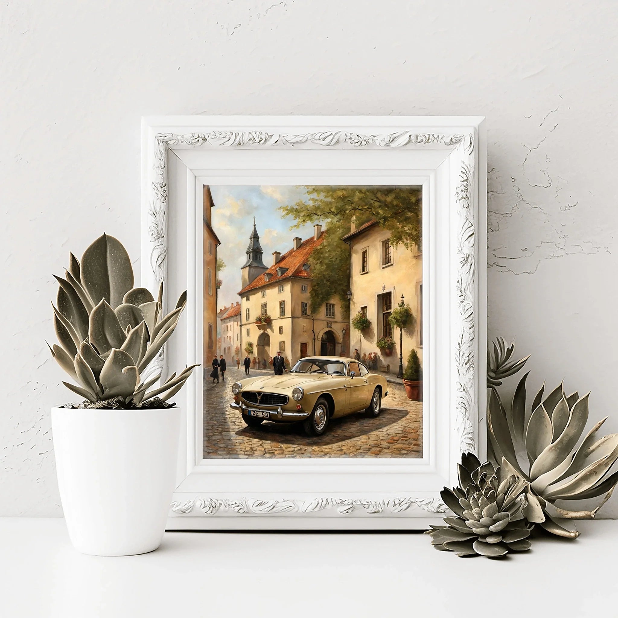 1966 Swedish GT Icon - Old Town Edition | Poster Canvas