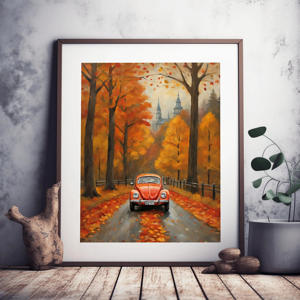 1967 Love Bug Classic - Autumn Edition | Poster Canvas