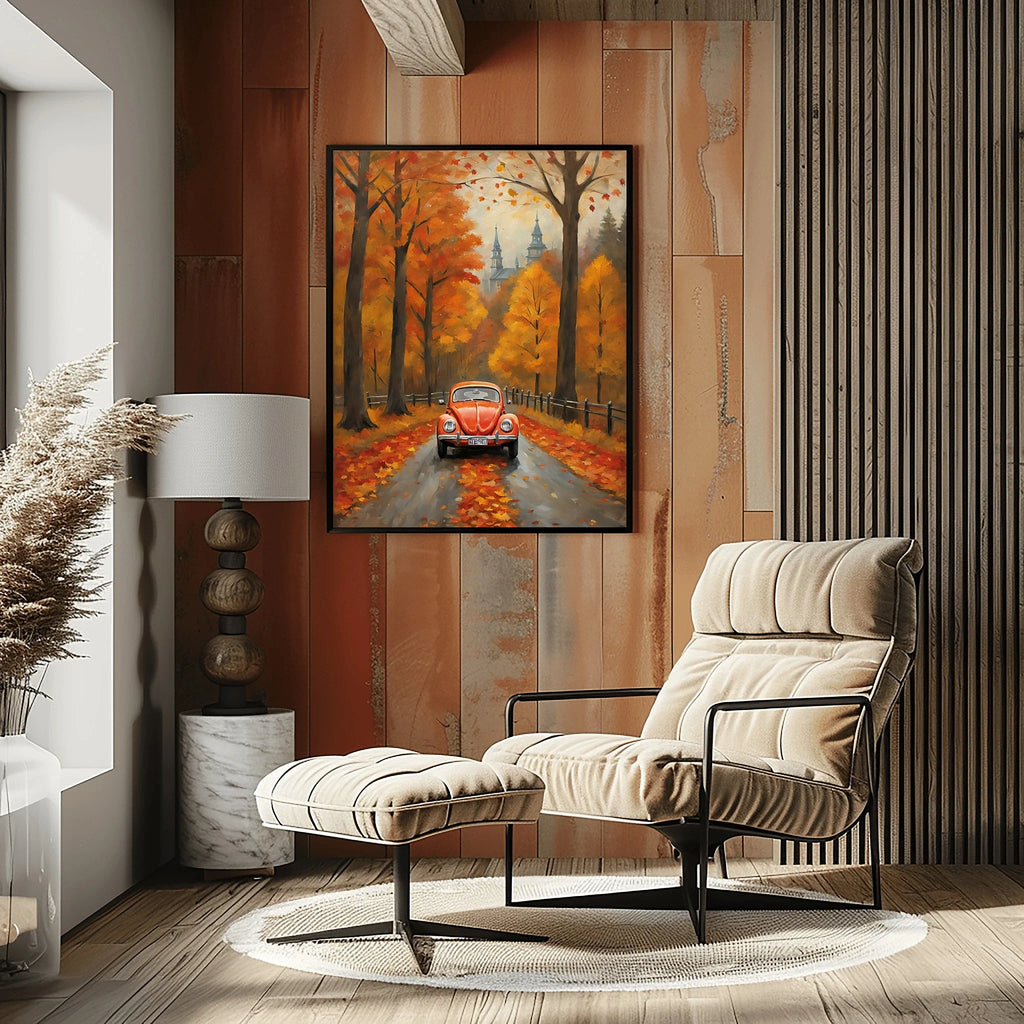 1967 Love Bug Classic - Autumn Edition | Poster Canvas