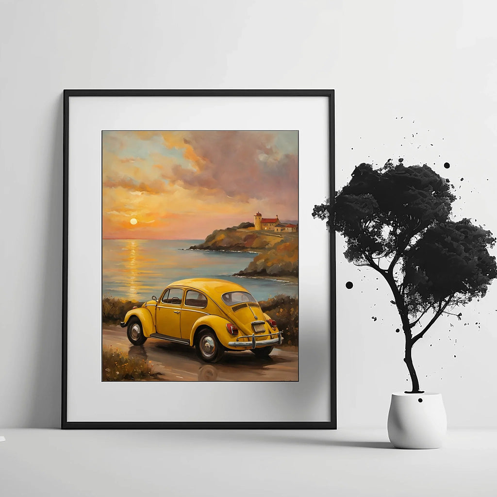 1967 Love Bug Classic - Sunset Edition | Poster Canvas
