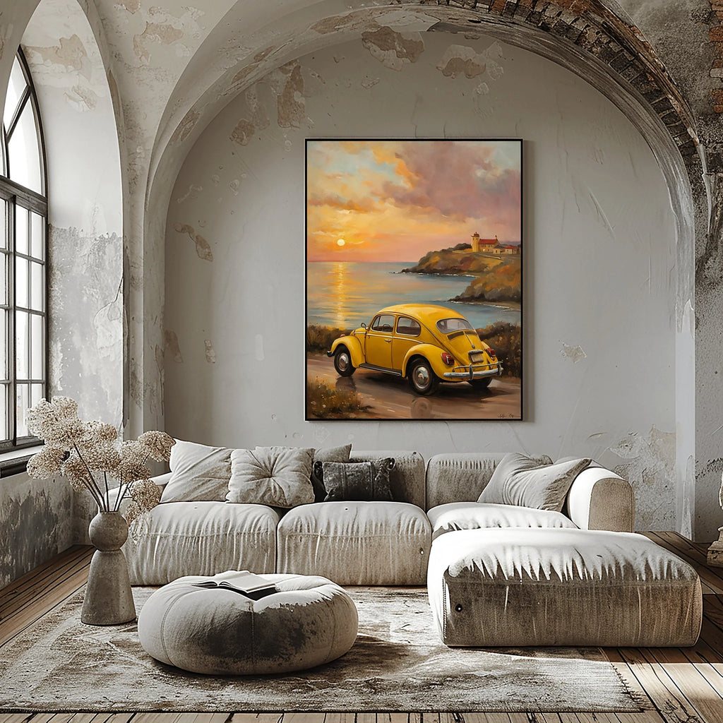 1967 Love Bug Classic - Sunset Edition | Poster Canvas