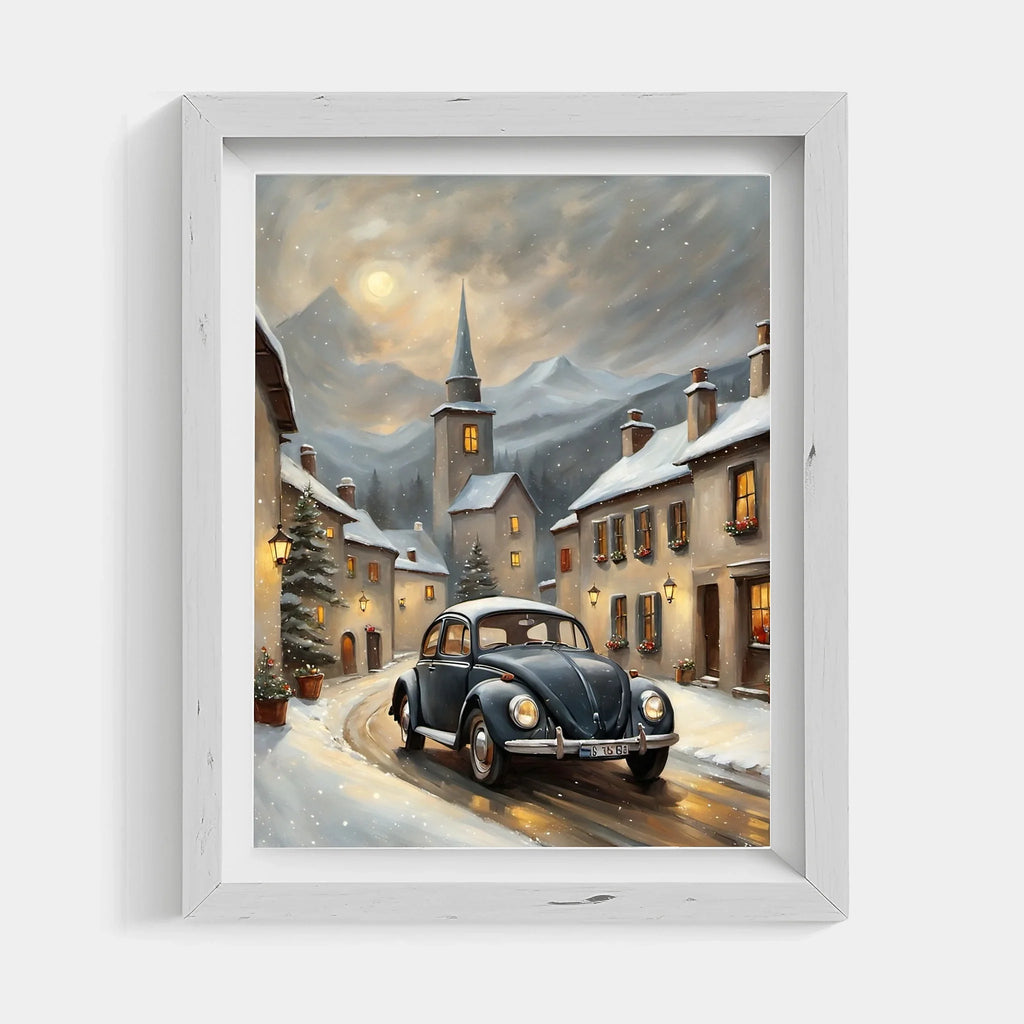 1967 Love Bug Classic - Winter Edition | Poster Canvas
