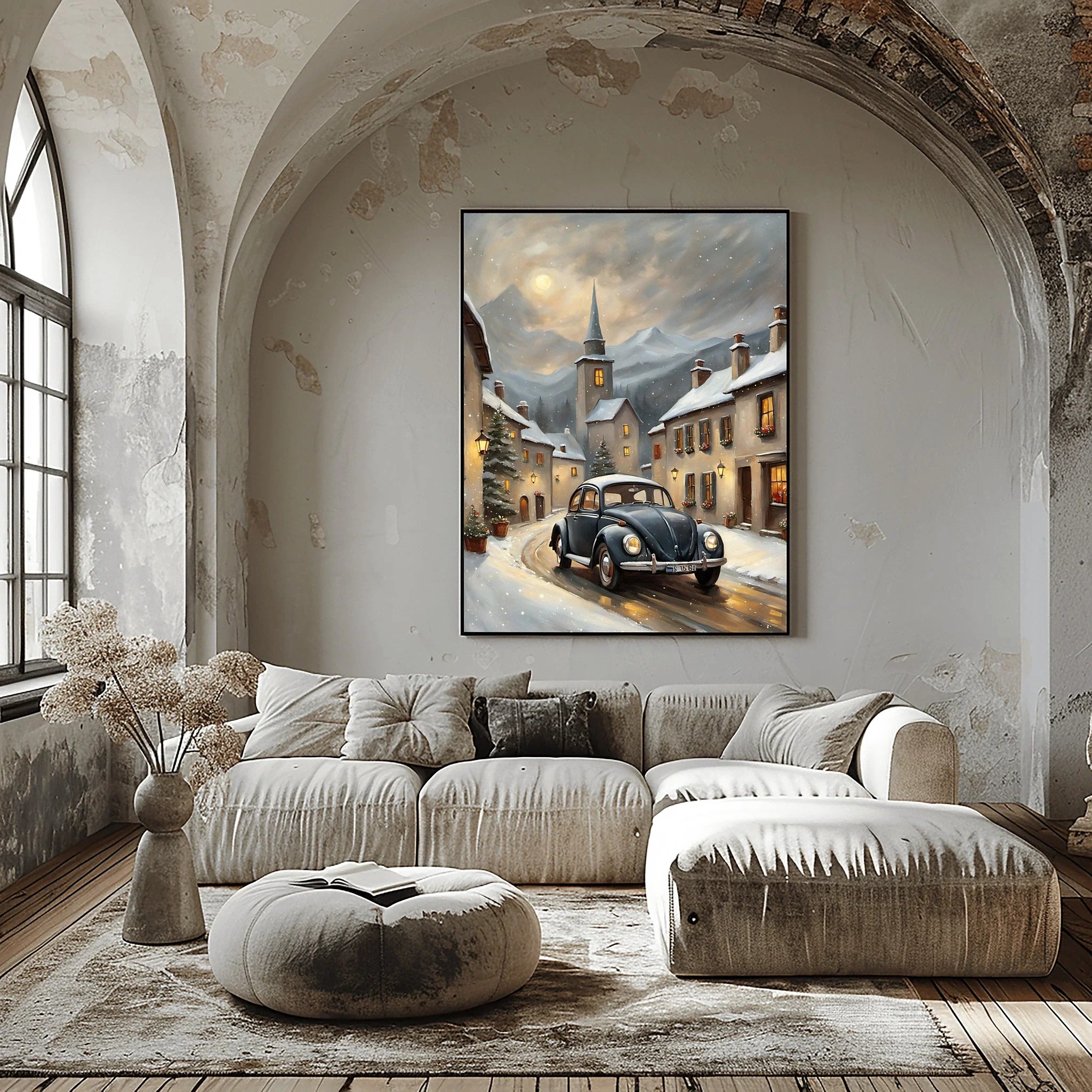 1967 Love Bug Classic - Winter Edition | Poster Canvas