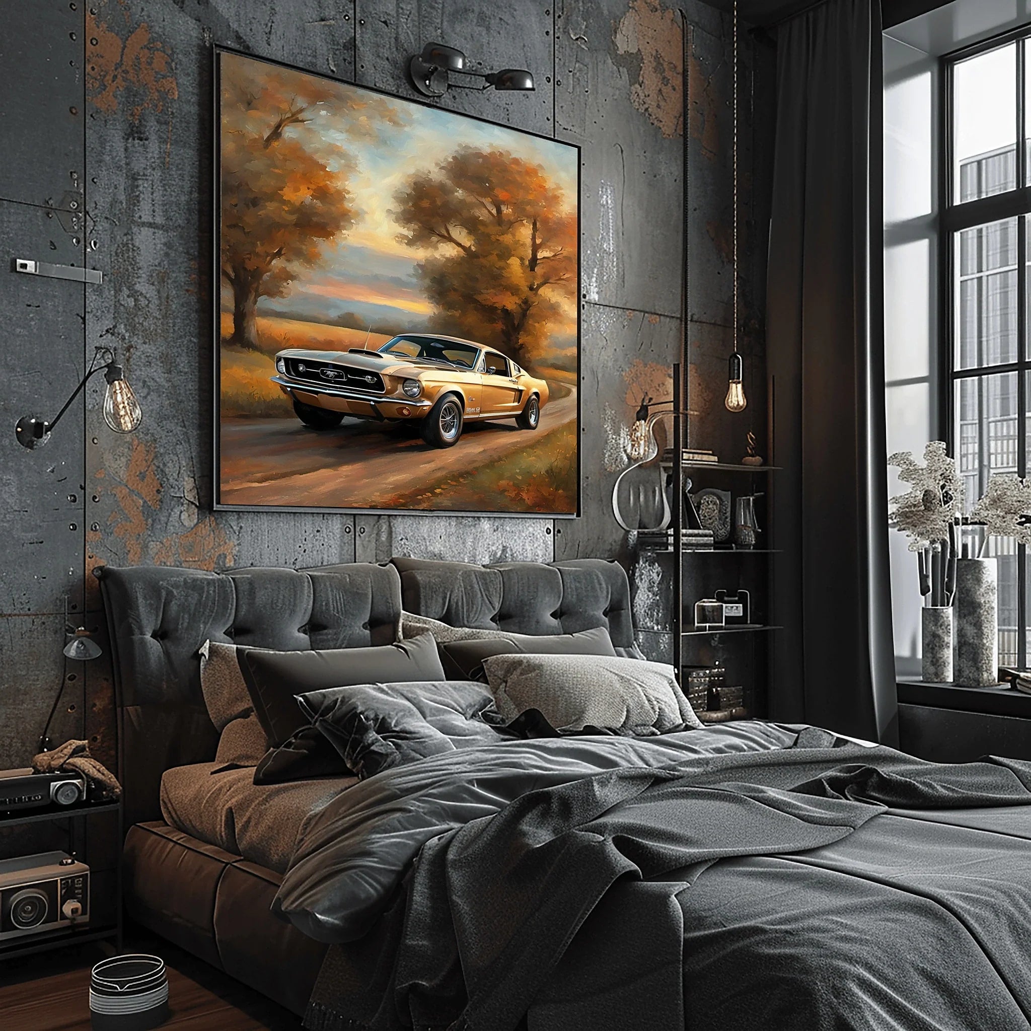 1967 Fastback Legends - Autumn Country Road Edition | Poster - Canvas - Framed Canvas