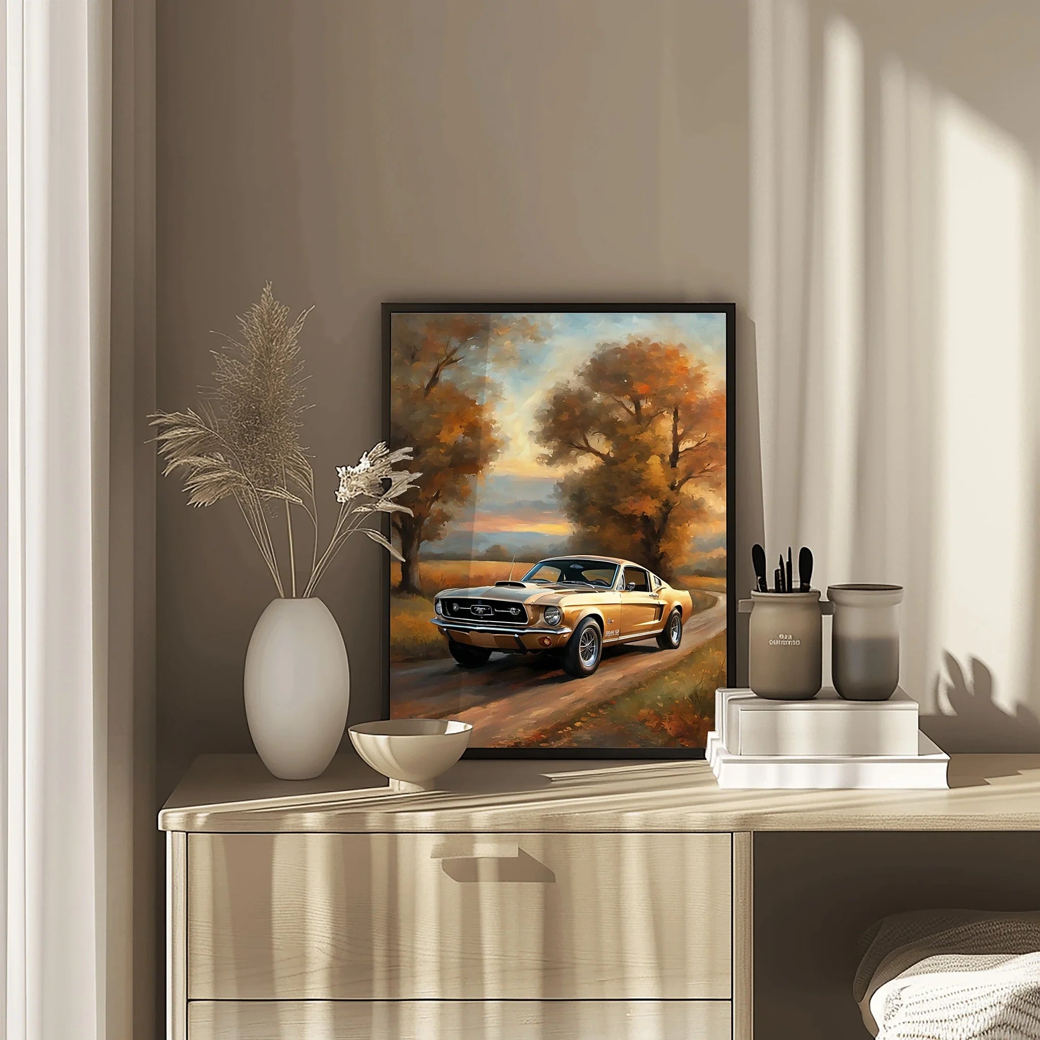 1967 Fastback Legends - Autumn Country Road Edition | Poster - Canvas - Framed Canvas