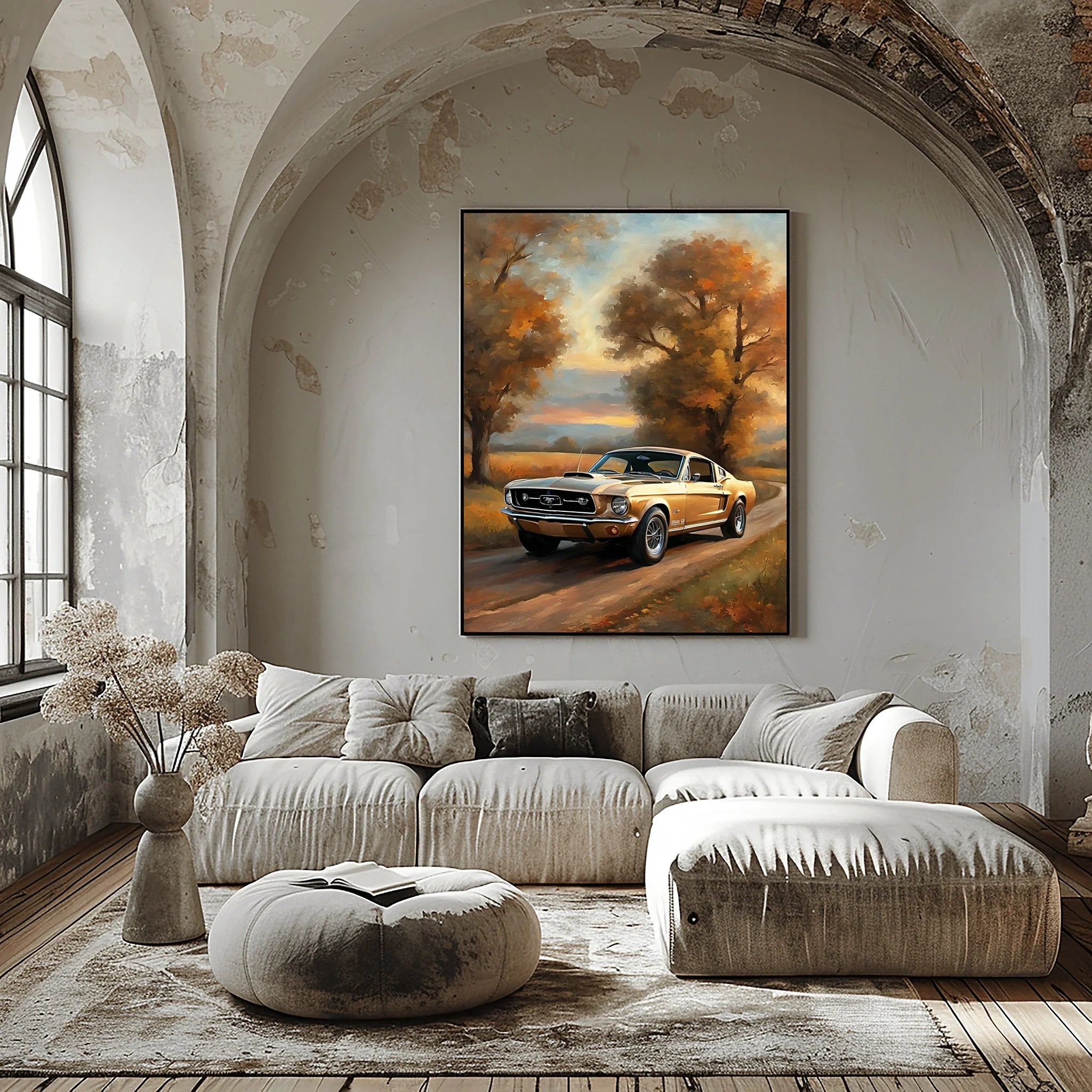 1967 Fastback Legends - Autumn Country Road Edition | Poster - Canvas - Framed Canvas