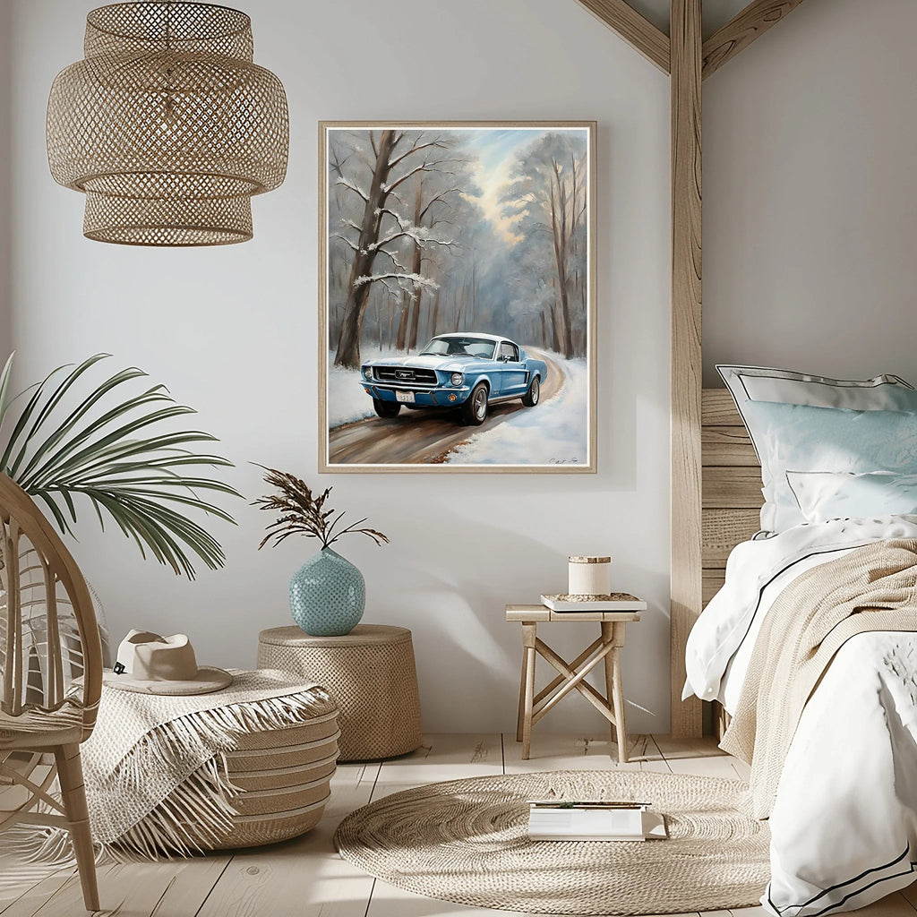 1967 Fastback Legends - Winter Forest Edition | Poster - Canvas - Framed Canvas