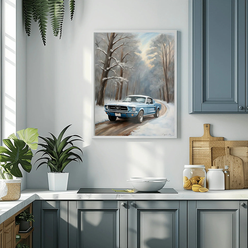 1967 Fastback Legends - Winter Forest Edition | Poster - Canvas - Framed Canvas