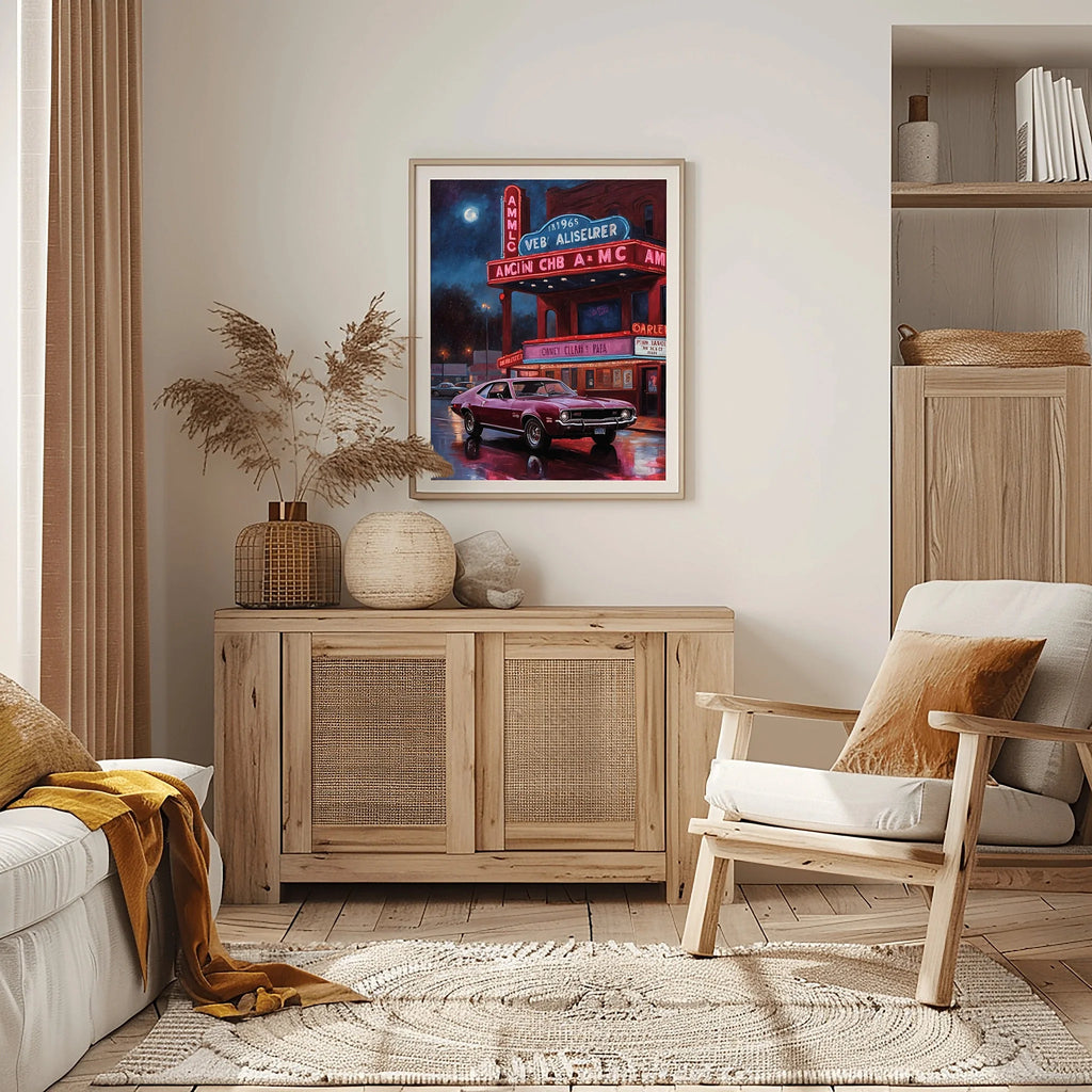 1968 AMC Javelin Spirit - Cinema Night Edition | Poster Canvas