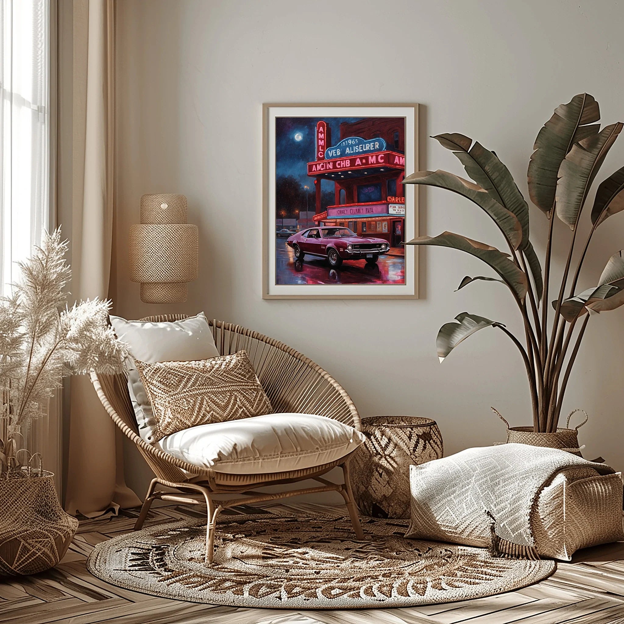 1968 AMC Javelin Spirit - Cinema Night Edition | Poster Canvas