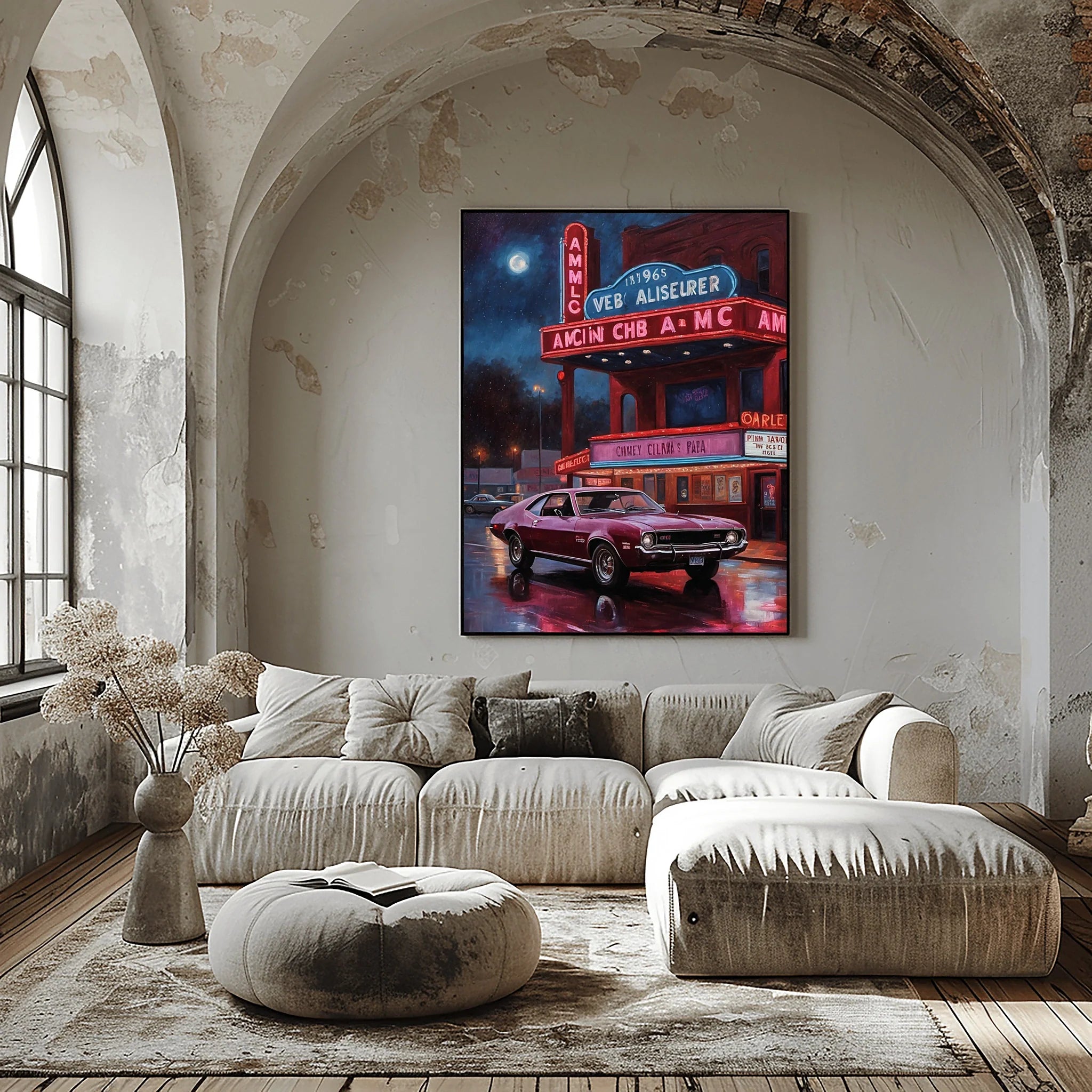 1968 AMC Javelin Spirit - Cinema Night Edition | Poster Canvas