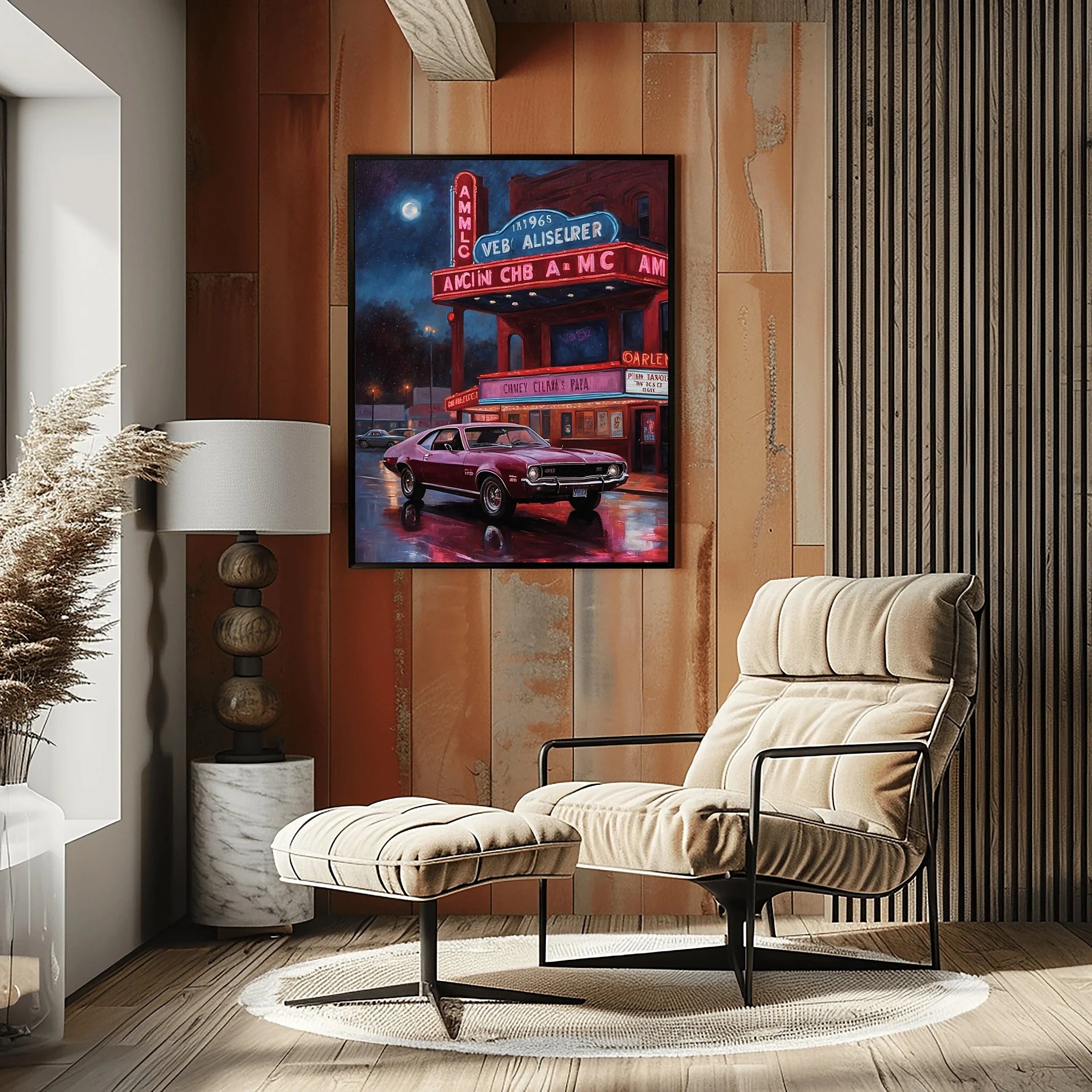 1968 AMC Javelin Spirit - Cinema Night Edition | Poster Canvas