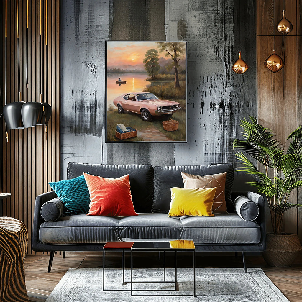 1968 AMC Javelin Spirit - Lakeside Edition | Poster Canvas