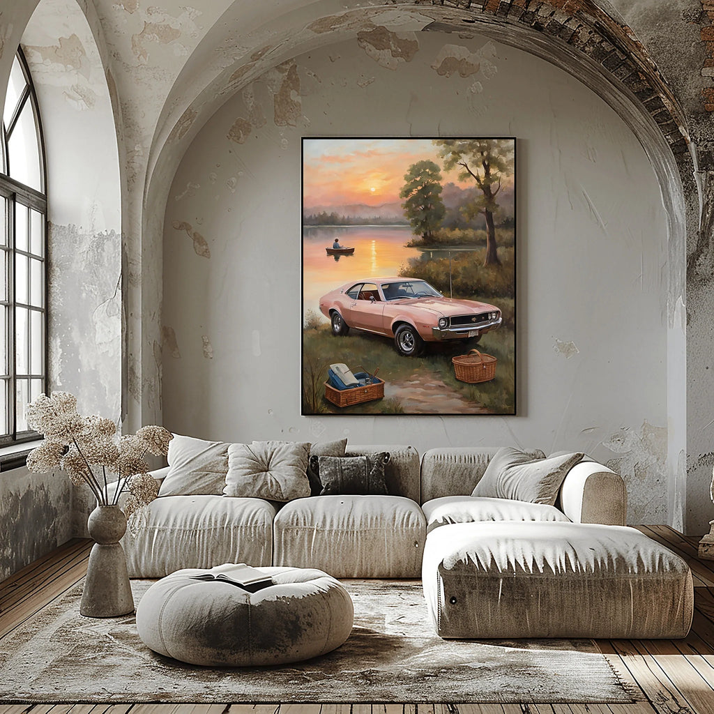1968 AMC Javelin Spirit - Lakeside Edition | Poster Canvas