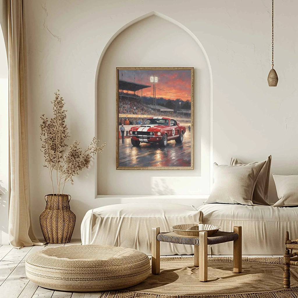 1968 Shelby Muscle Icon - Night Edition | Poster Canvas
