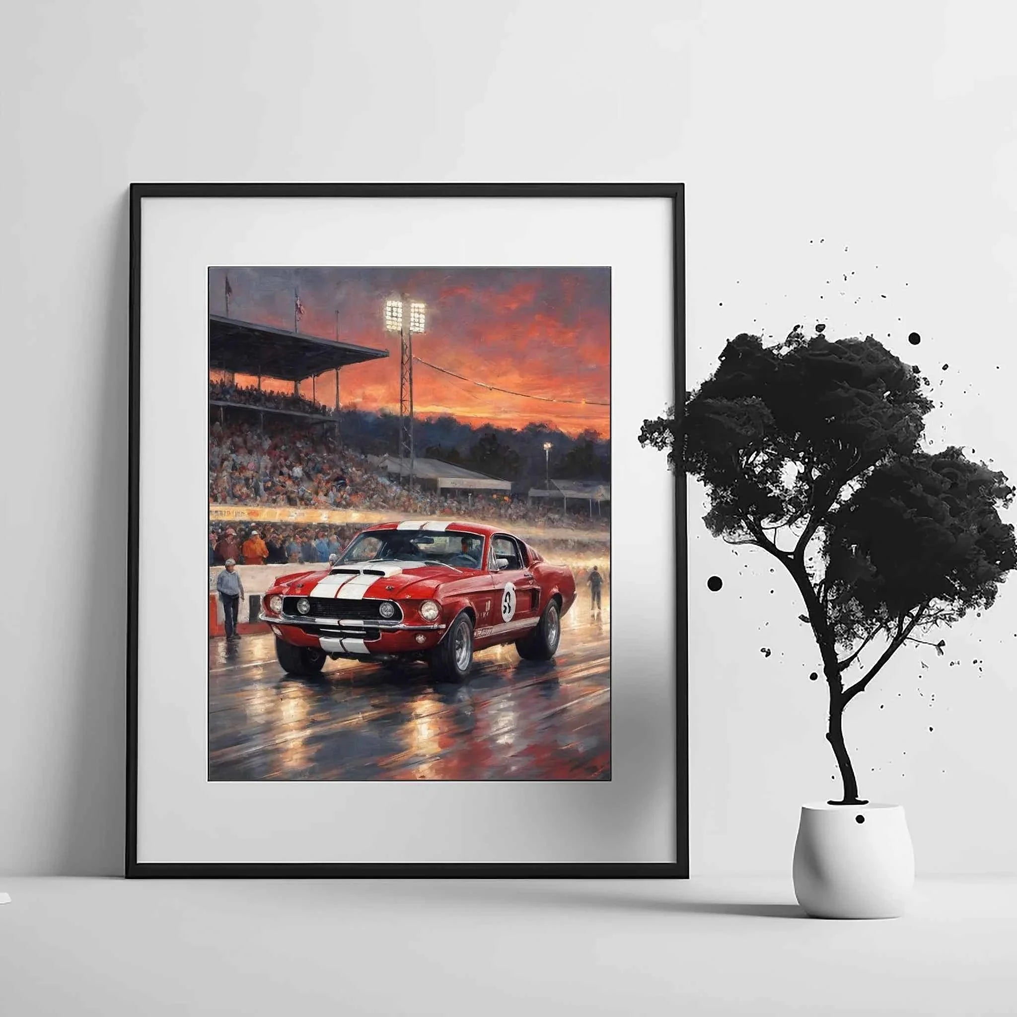 1968 Shelby Muscle Icon - Night Edition | Poster Canvas