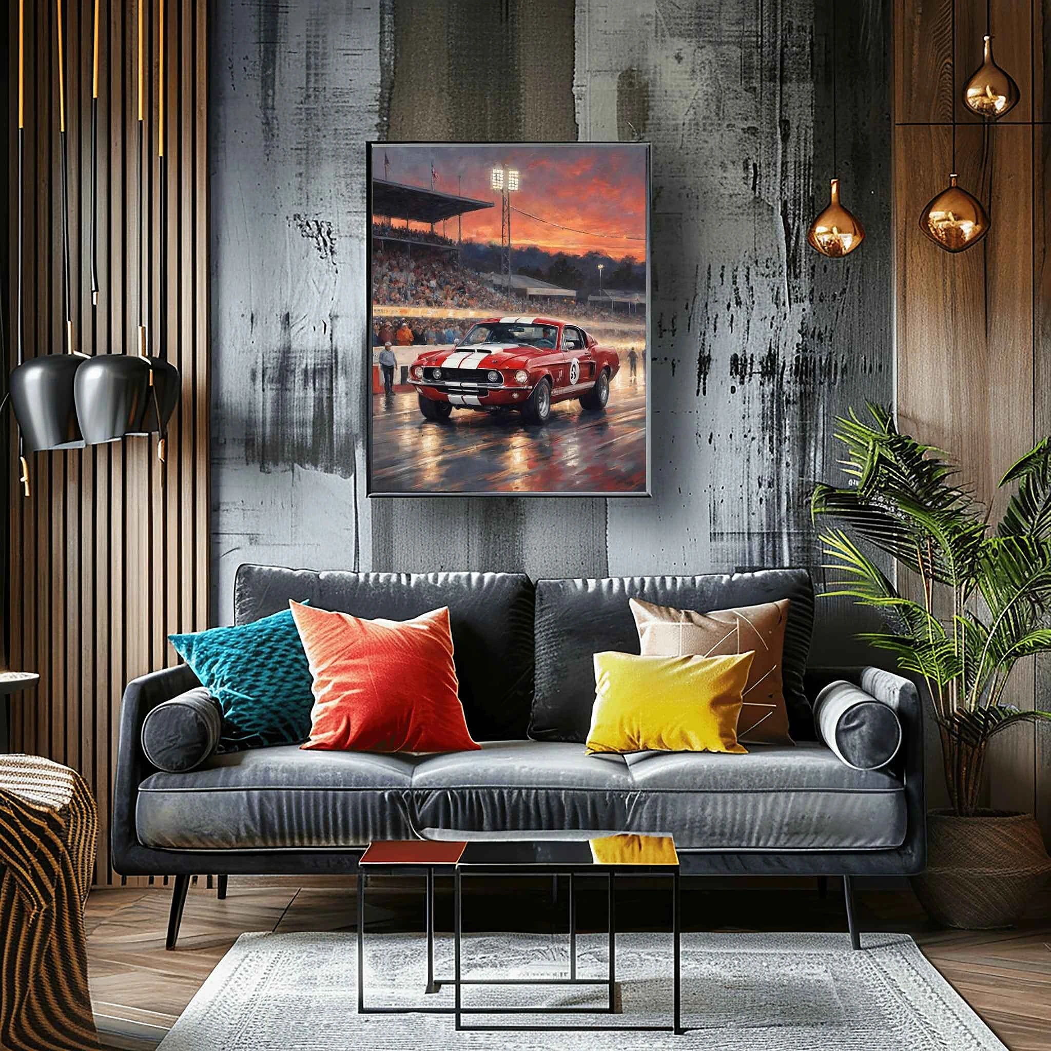 1968 Shelby Muscle Icon - Night Edition | Poster Canvas