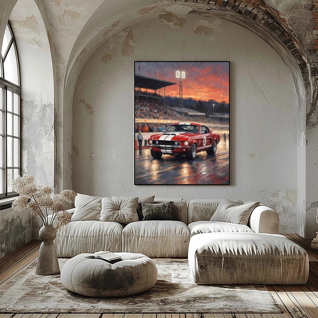 1968 Shelby Muscle Icon - Night Edition | Poster Canvas