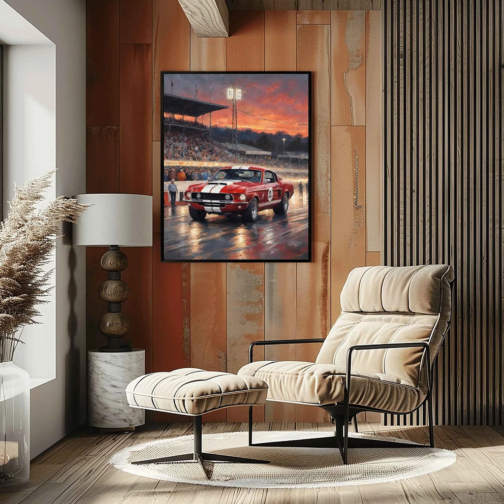 1968 Shelby Muscle Icon - Night Edition | Poster Canvas