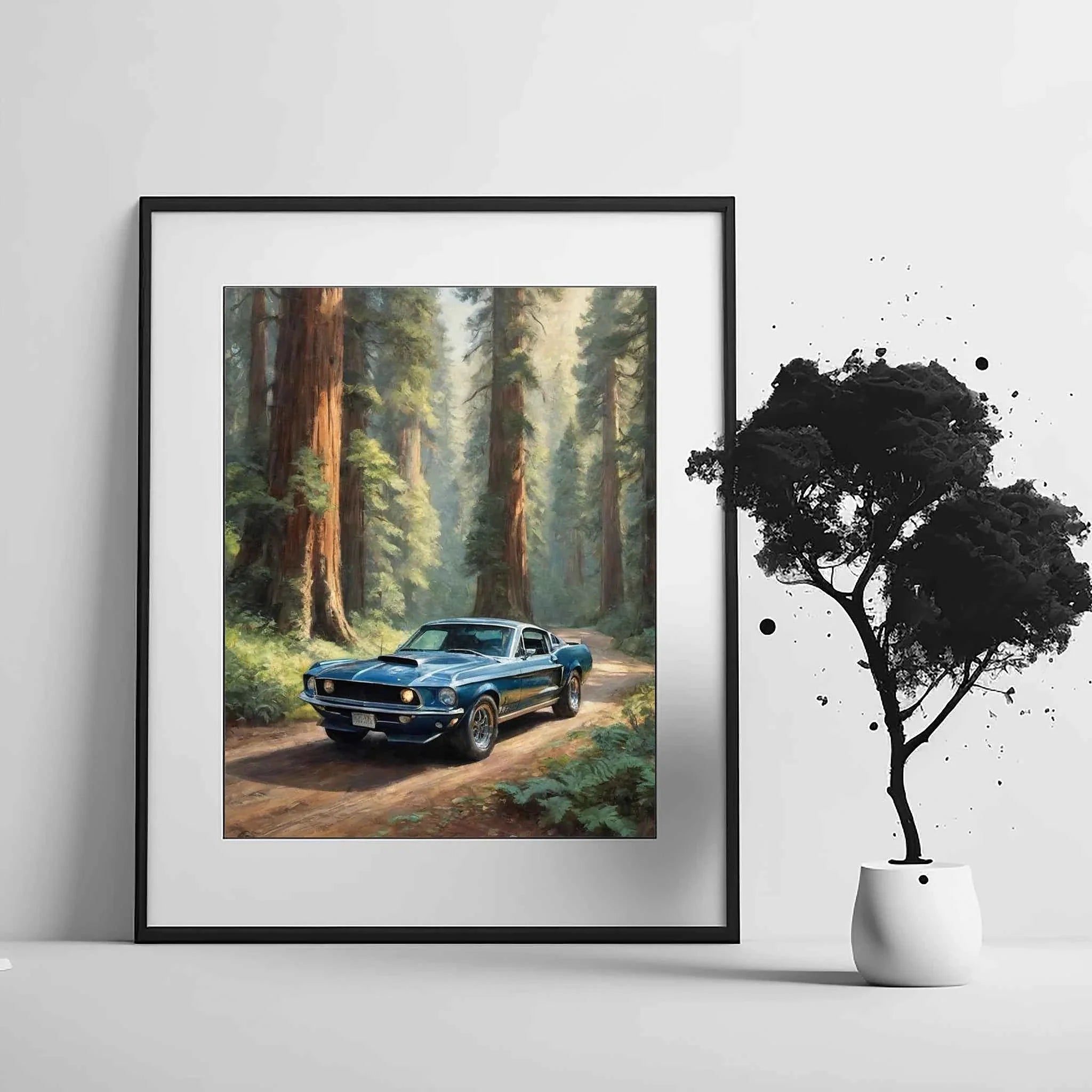 1968 Shelby Muscle Icon - Redwood Edition | Poster Canvas