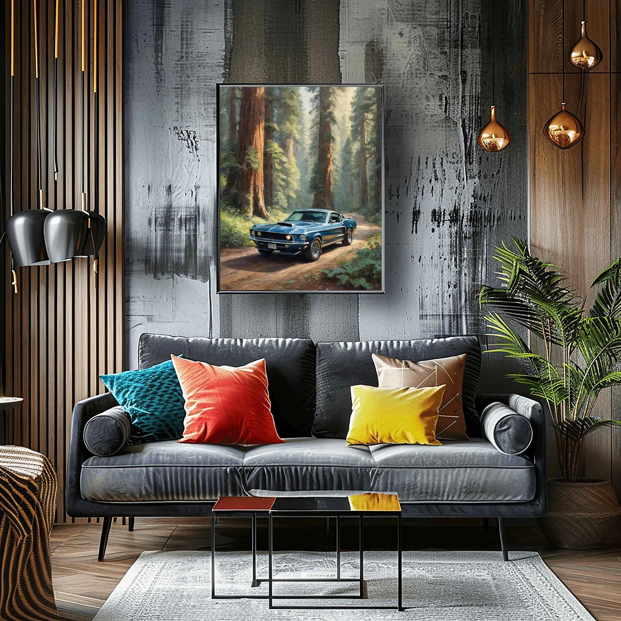 1968 Shelby Muscle Icon - Redwood Edition | Poster Canvas