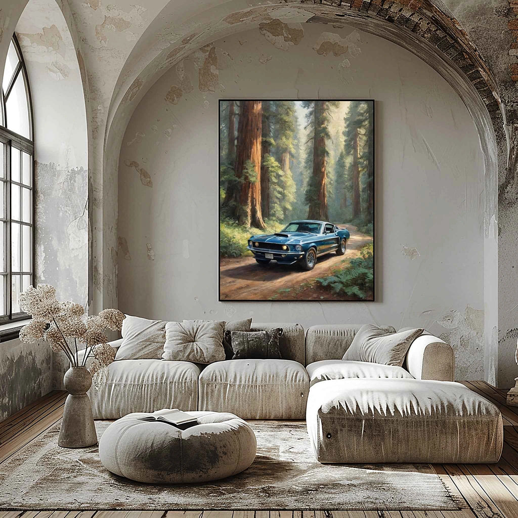 1968 Shelby Muscle Icon - Redwood Edition | Poster Canvas