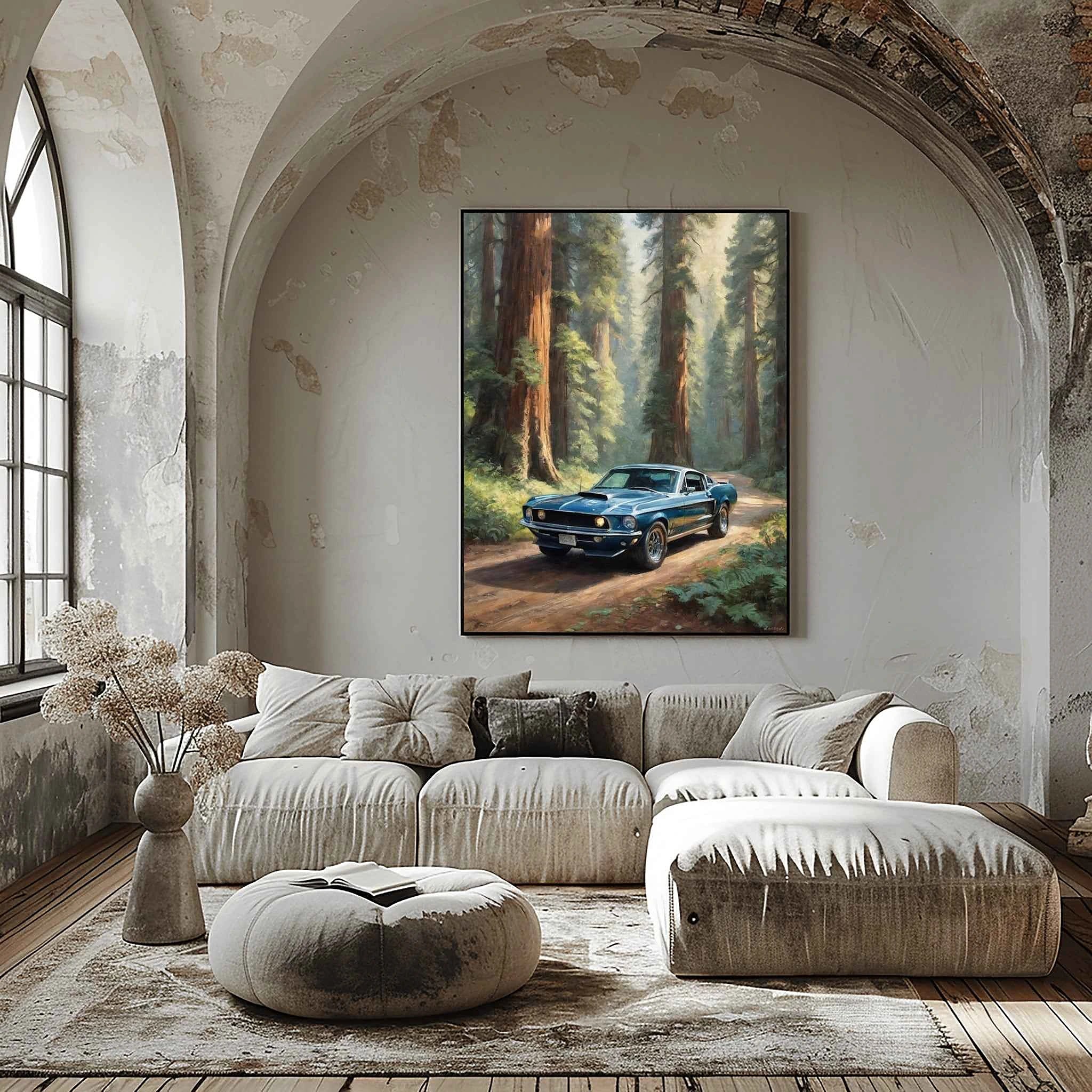 1968 Shelby Muscle Icon - Redwood Edition | Poster Canvas