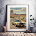 1968 Shelby Muscle Icon - Route66 Edition | Poster Canvas