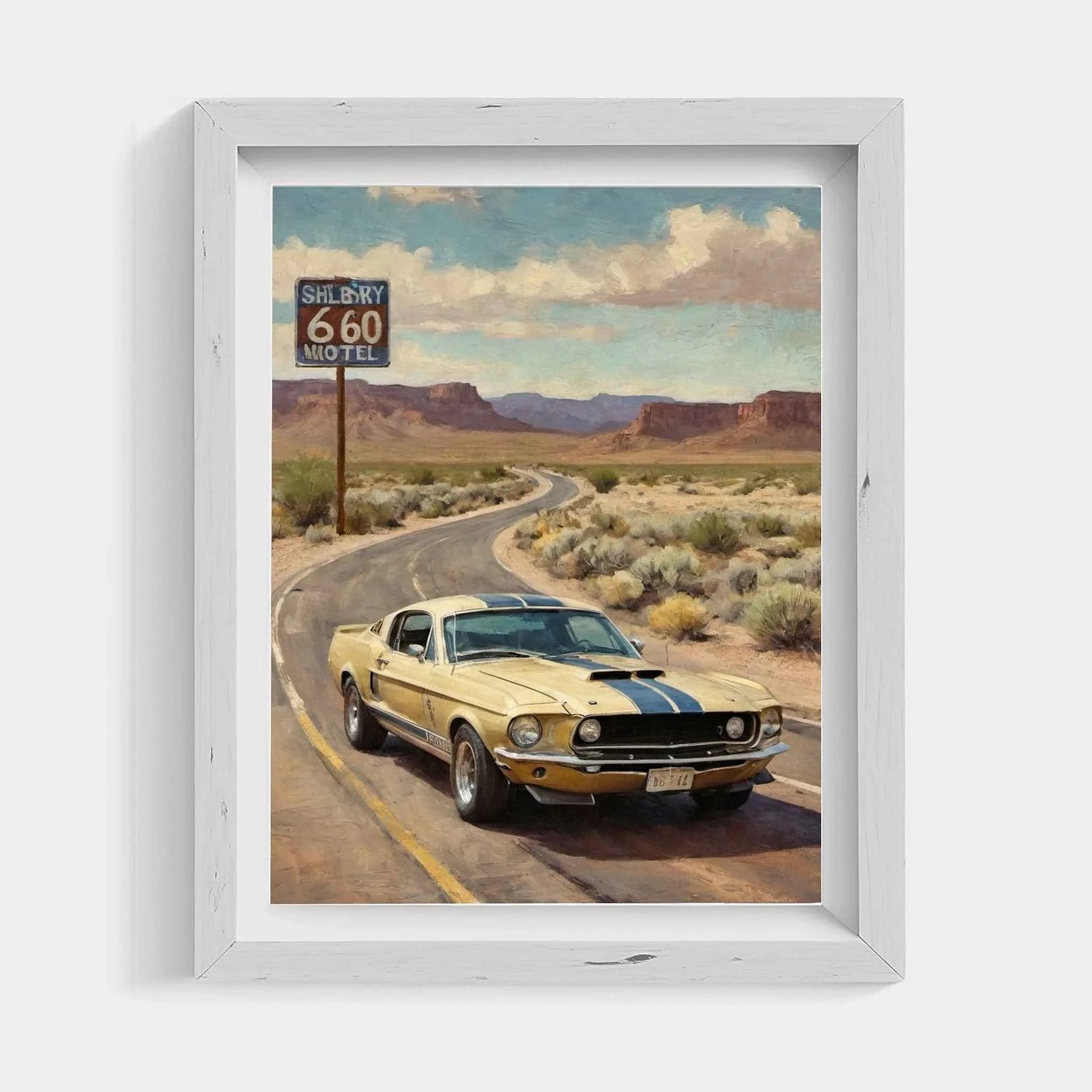 1968 Shelby Muscle Icon - Route66 Edition | Poster Canvas