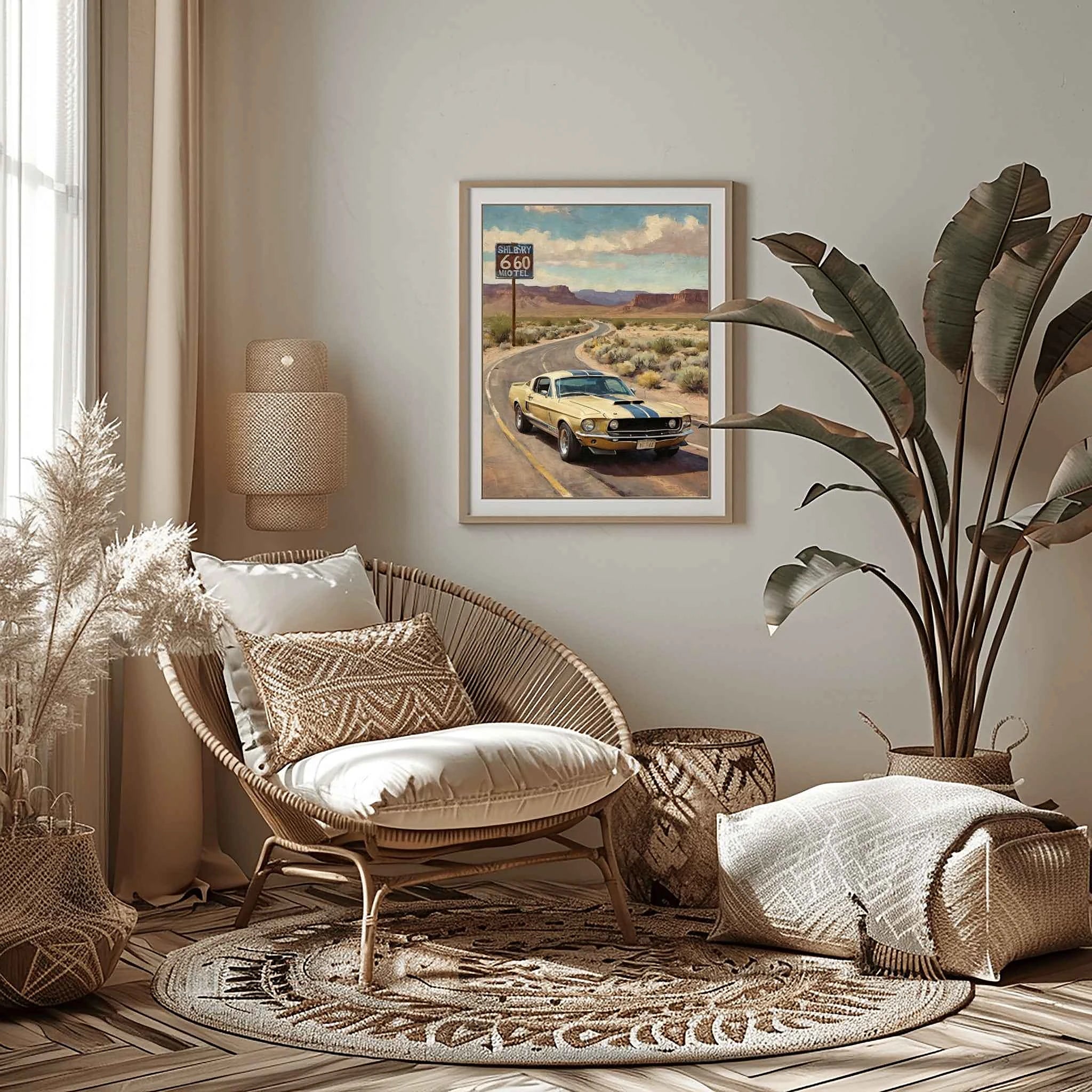 1968 Shelby Muscle Icon - Route66 Edition | Poster Canvas