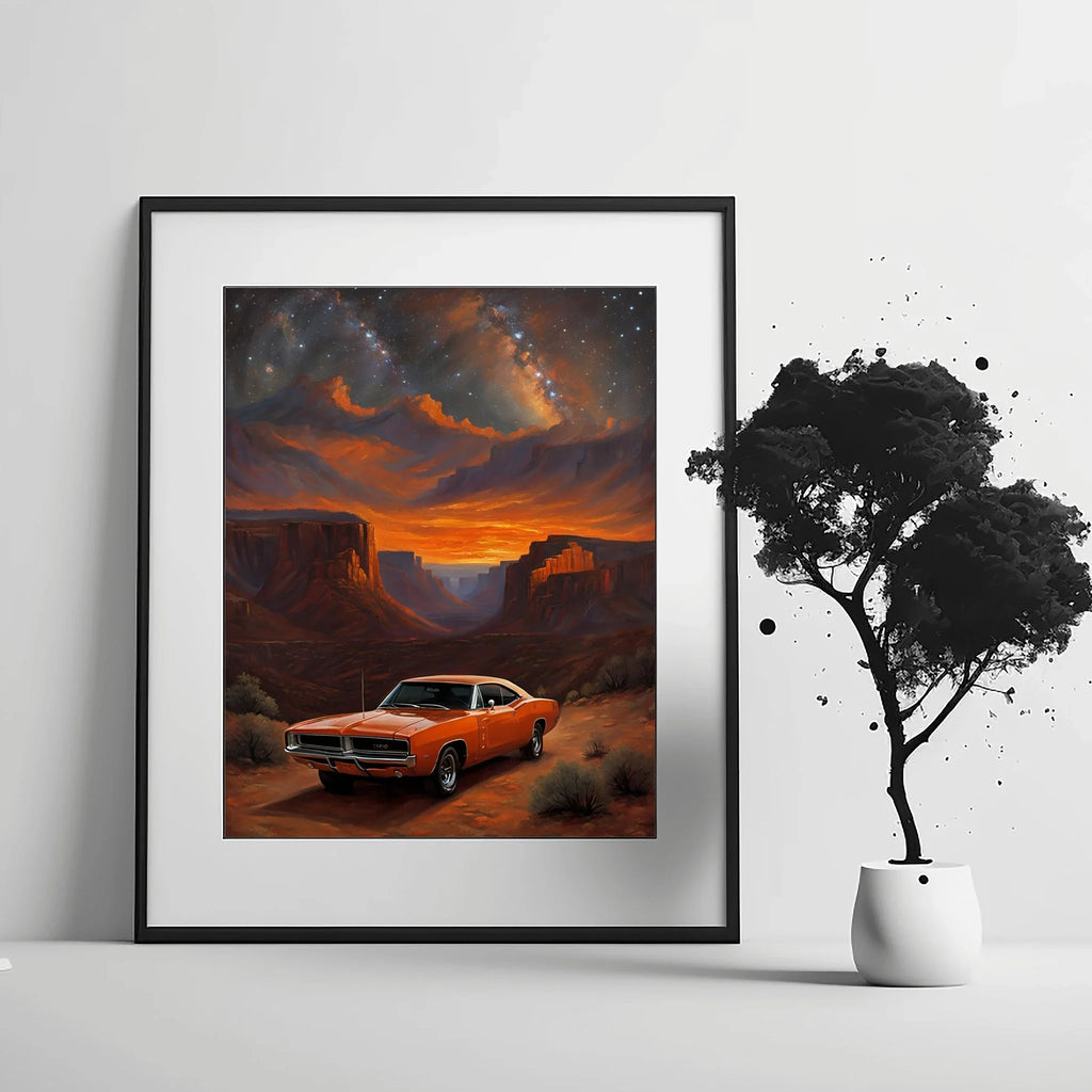 1969 RT Charger Power - Canyon Edition | Poster Canvas