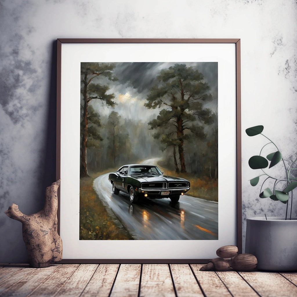 1969 RT Charger Power - Forest Edition | Poster Canvas