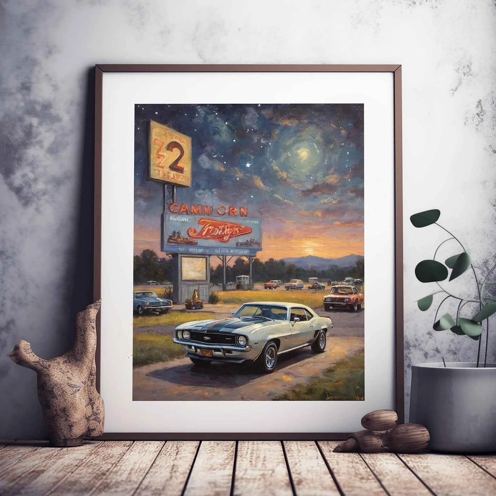 1969 Z28 Power Edition - Night Edition | Poster Canvas