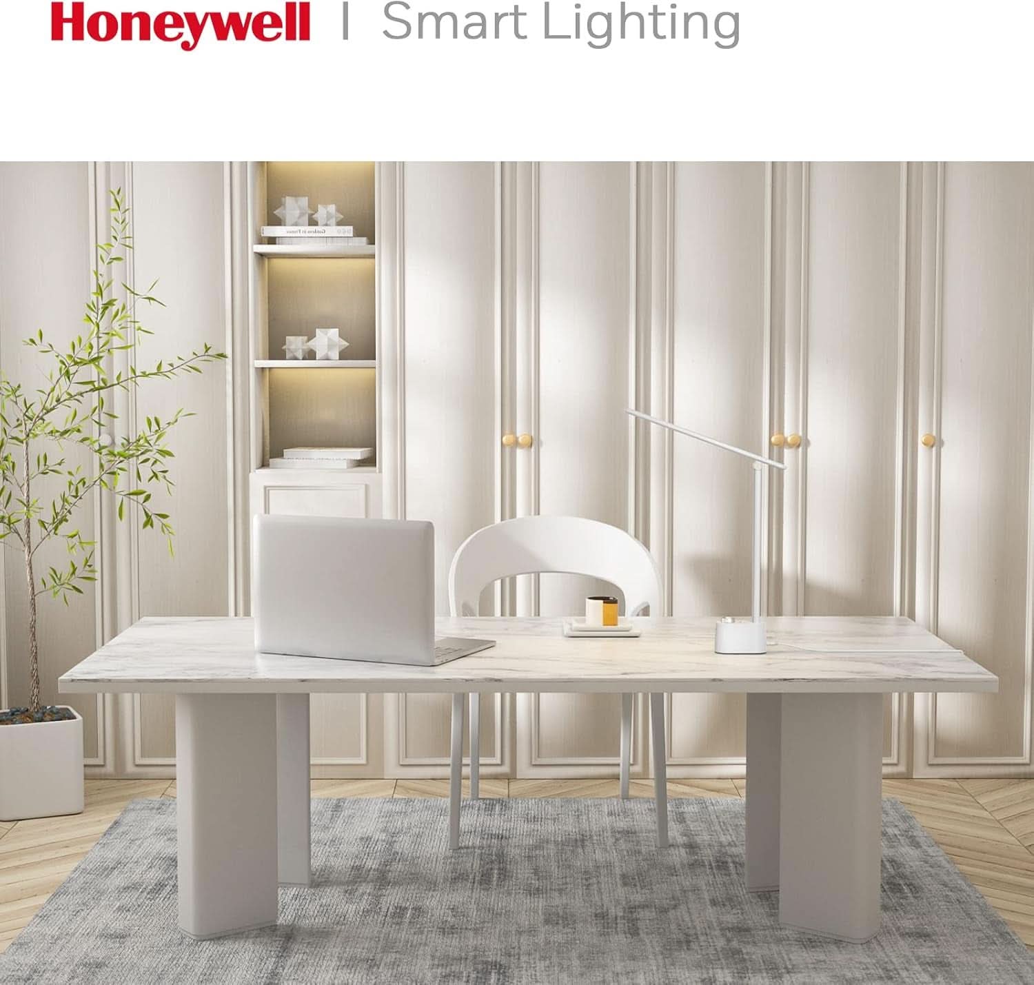 LED Desk Lamp With USB Ports And Dimmable Eye Caring