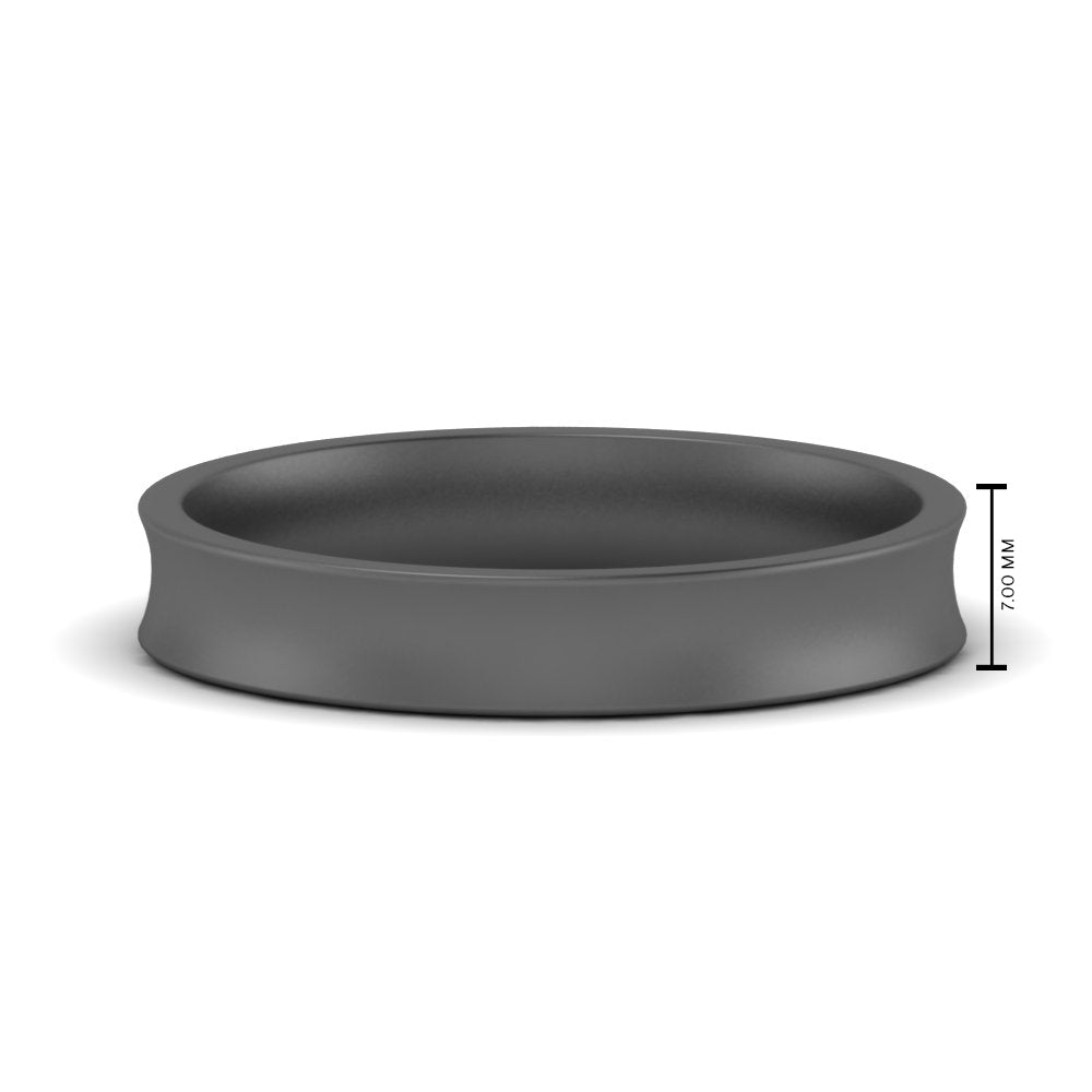 4 mm Comfort Fit Concave Mens Band