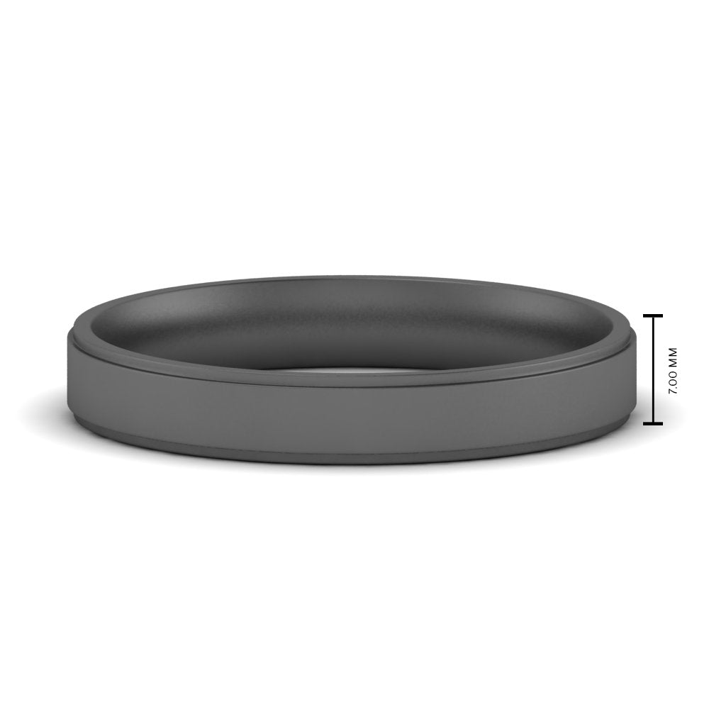 4 mm Steps Edge Comfort Fit Mens Band