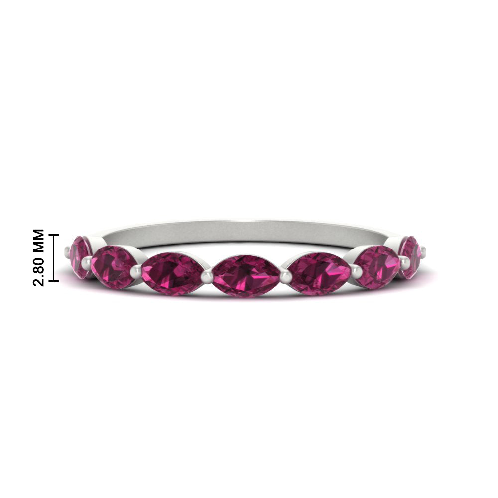 7 Stone Marquise East West 1 Carat Band