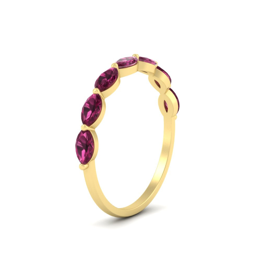 7 Stone Marquise East West 1 Carat Band